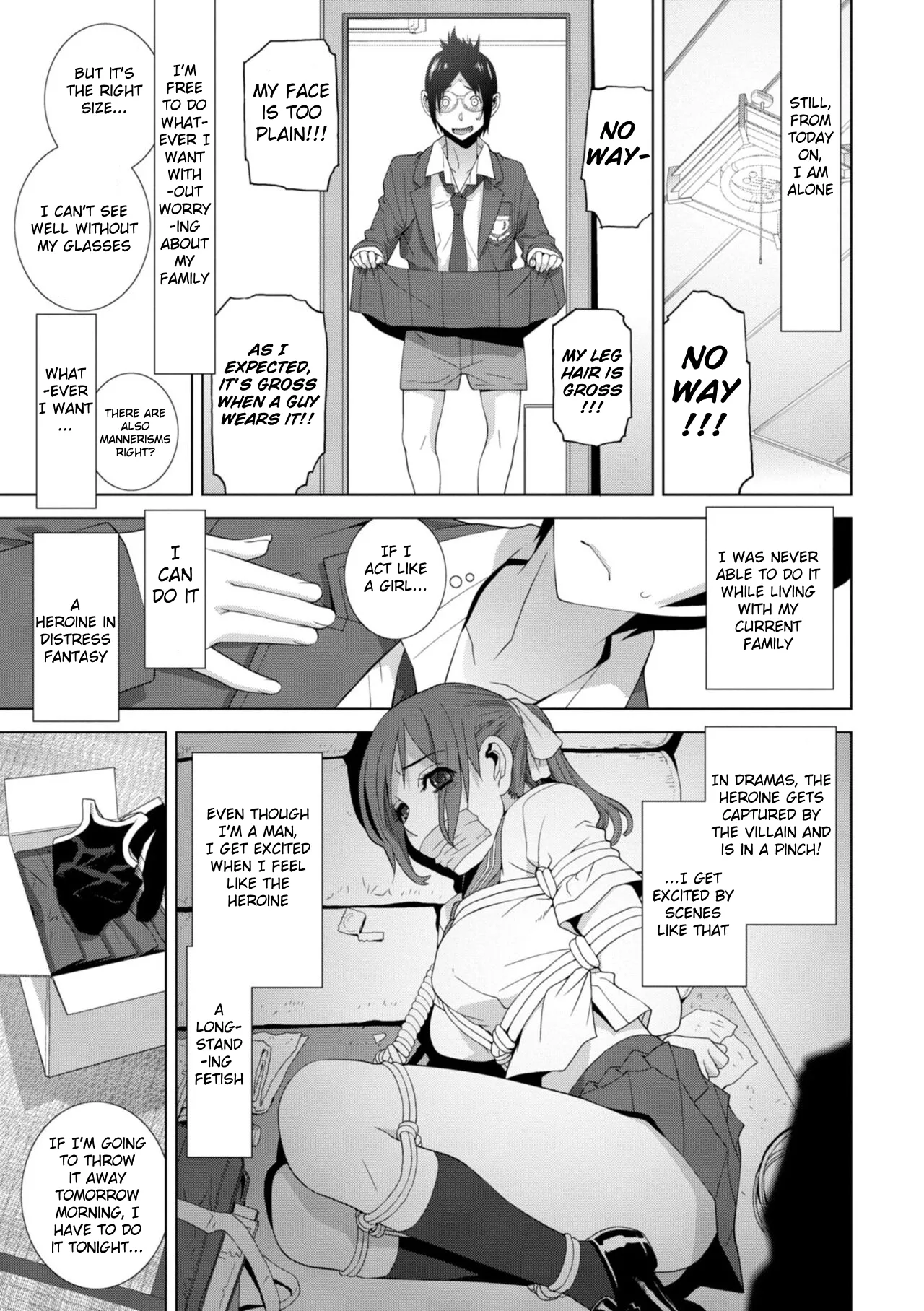 Forced into Cross-Dressing by My Younger Sister (Ch 1-4 + extras) изображение № 24
