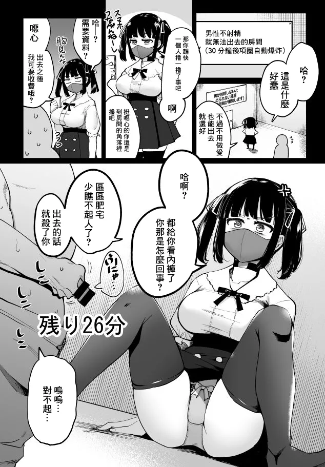 一本杭_男が射精しないと30分後首輪が爆発する部屋3人目 画像番号 1