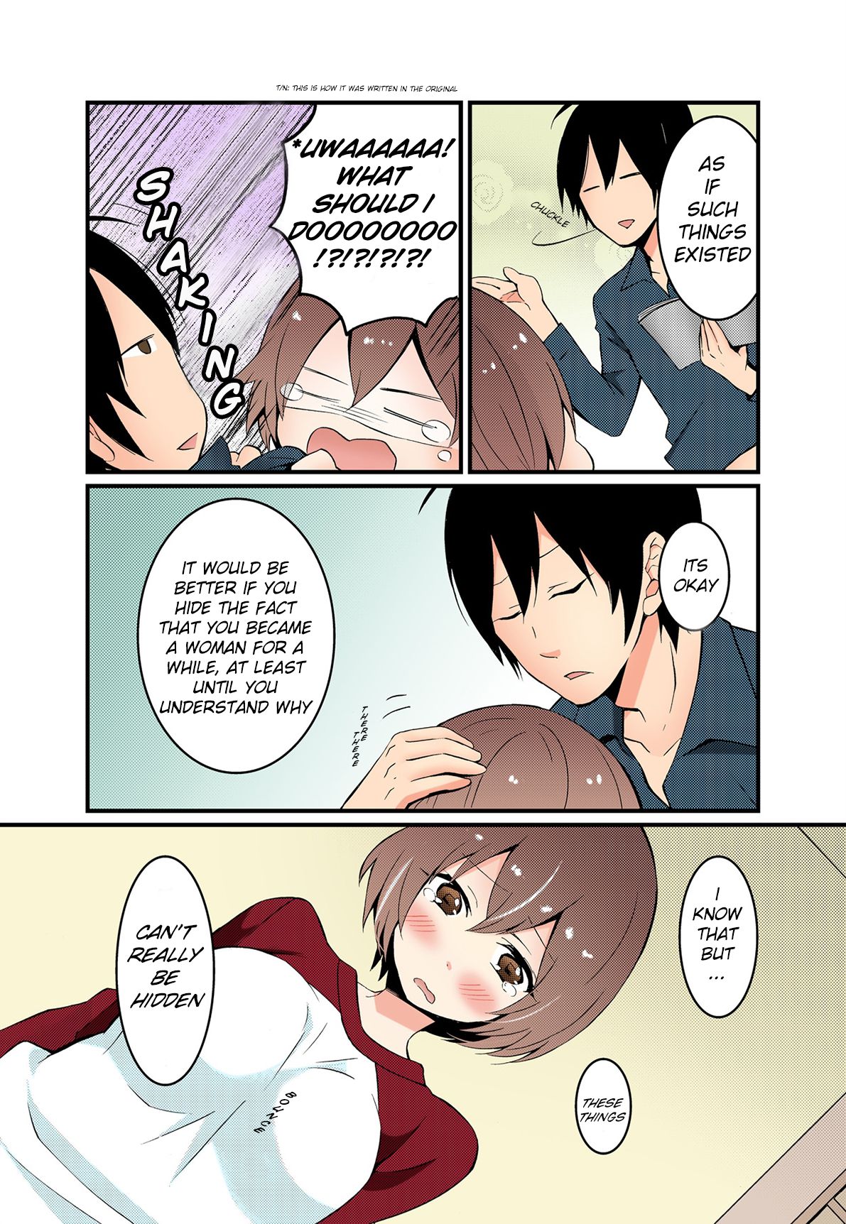 [Nagata Maria] Totsuon! ~Totsuzen Onnanonko Ni Natta No De, Ore No Oppai Monde Mimasen Ka? | Totsuon! Since I've Abruptly Turned Into a Girl, Won't You Fondle My Boobs?[COLOR] [English][LordoftheMists] 17eme image