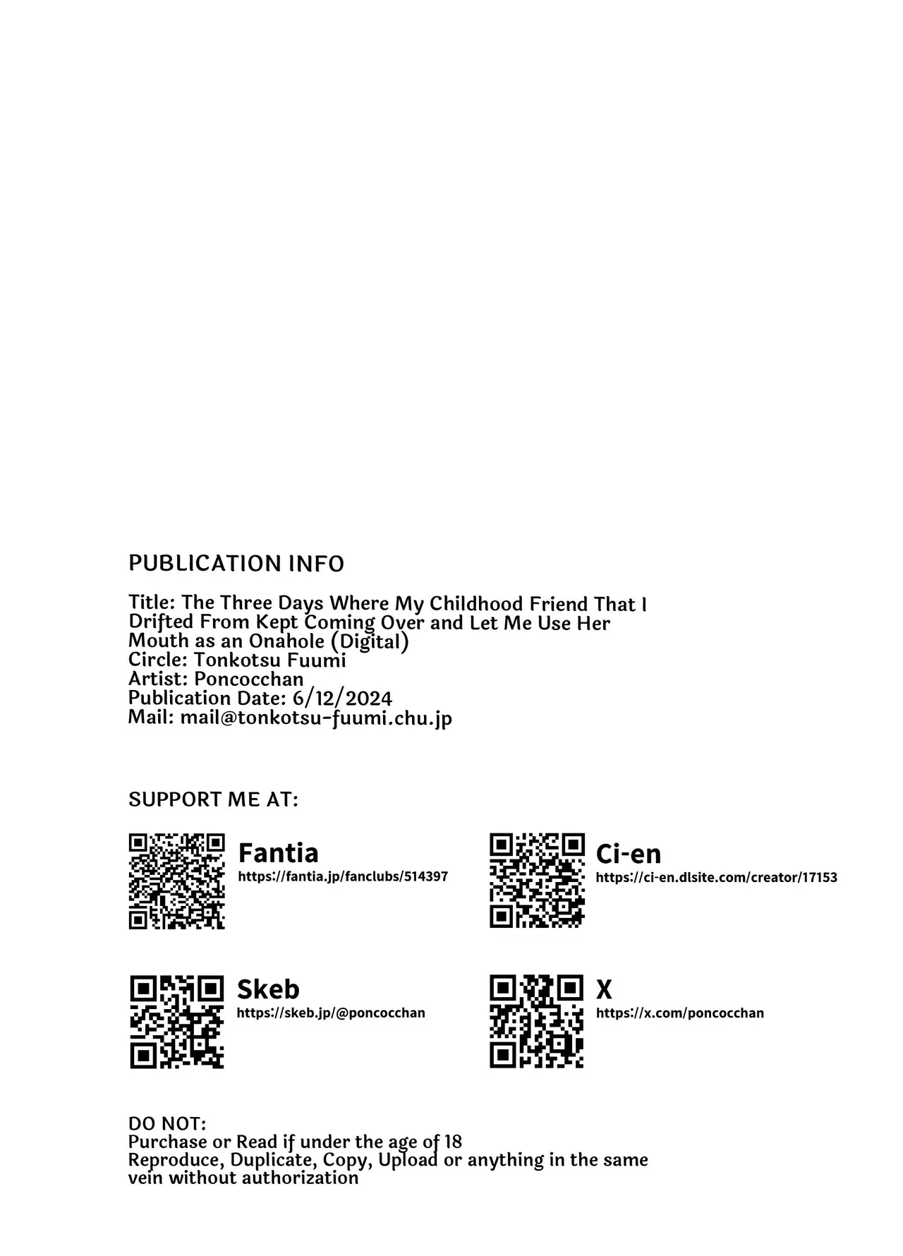 [Tonkotsu Fuumi (Poncocchan)] Soen ni Natteta Osananajimi ga Okuchi Onaho Gayoi Shite Kuru Mikkakan | Three Days Treating My Estranged Friend As An Oral Fuckhole [Digital] [English] [A Little Someone's Dummy] Bildnummer 48