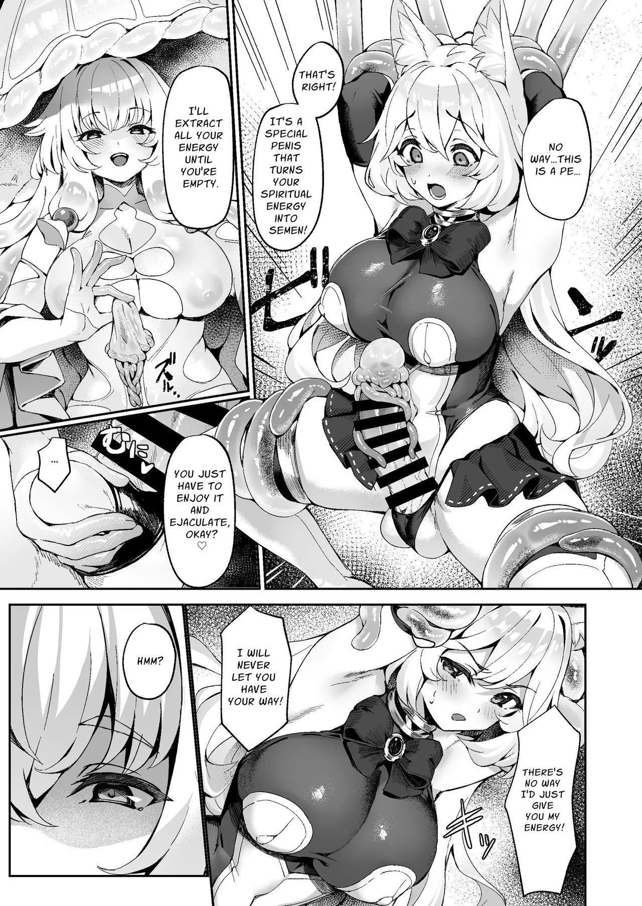 [Nekono Tawagoto (Nekono Mantesu)] Taima Miko Kanna Futanari Sakusei Haiboku Hen | Exorcist Priestess Kanna: Futanari Defeated by Forced Ejaculation [Digital] [English] [Nice Translations] image number 12