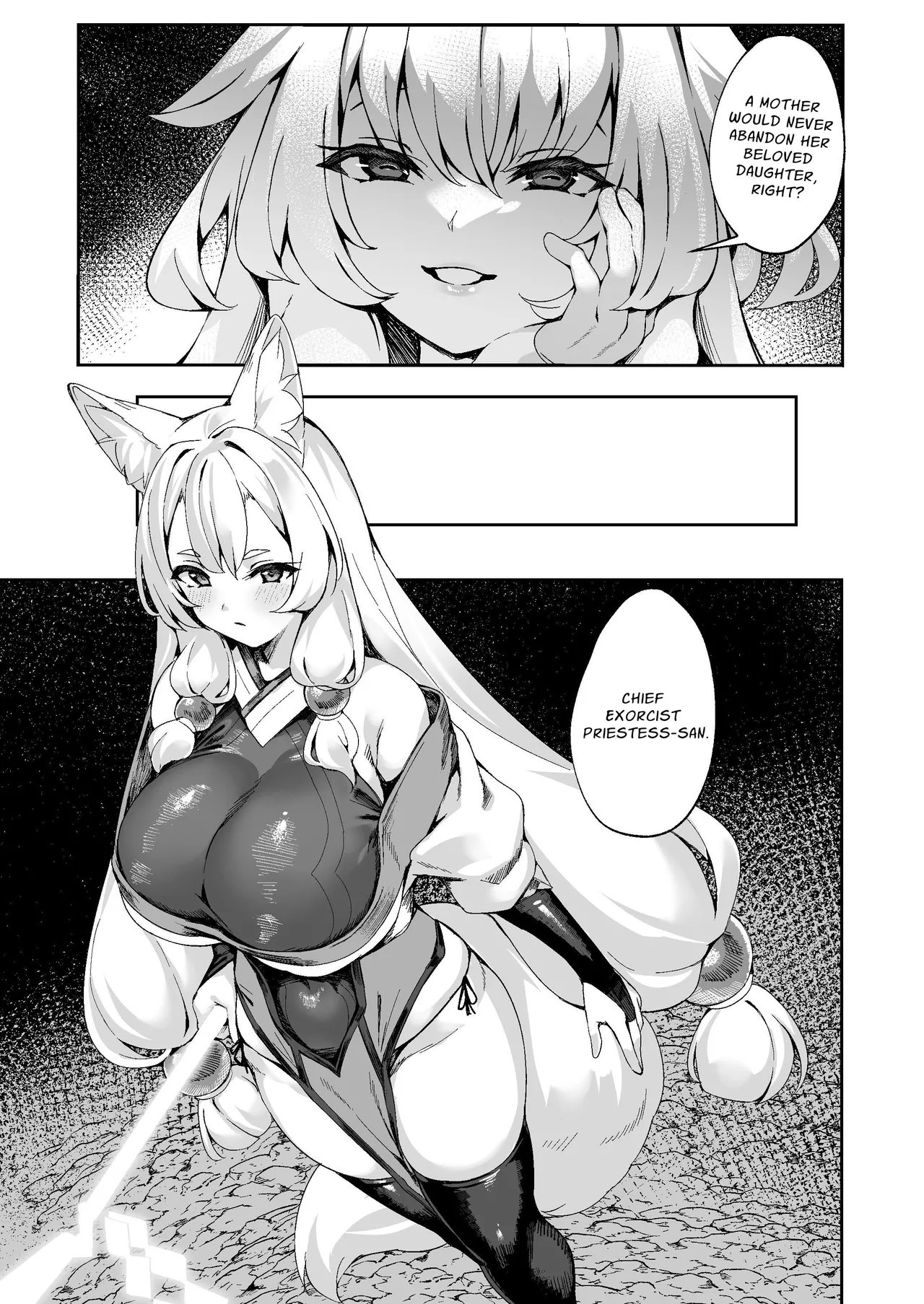 [Nekono Tawagoto (Nekono Mantesu)] Taima Miko Kanna Futanari Sakusei Haiboku Hen | Exorcist Priestess Kanna: Futanari Defeated by Forced Ejaculation [Digital] [English] [Nice Translations] image number 26