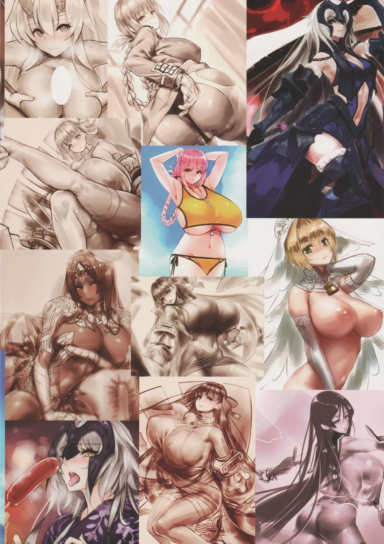 (C95) [Mofu Mofu no Sato (Ogin Bara)] FGO SUKEBE ONEESAN's Rakugaki Matome Hon 01 (Fate/Grand Order) image number 2