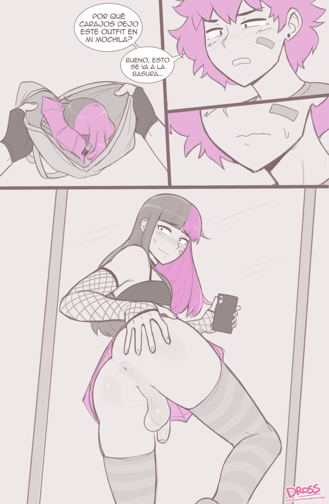 Skater boi femboy comic