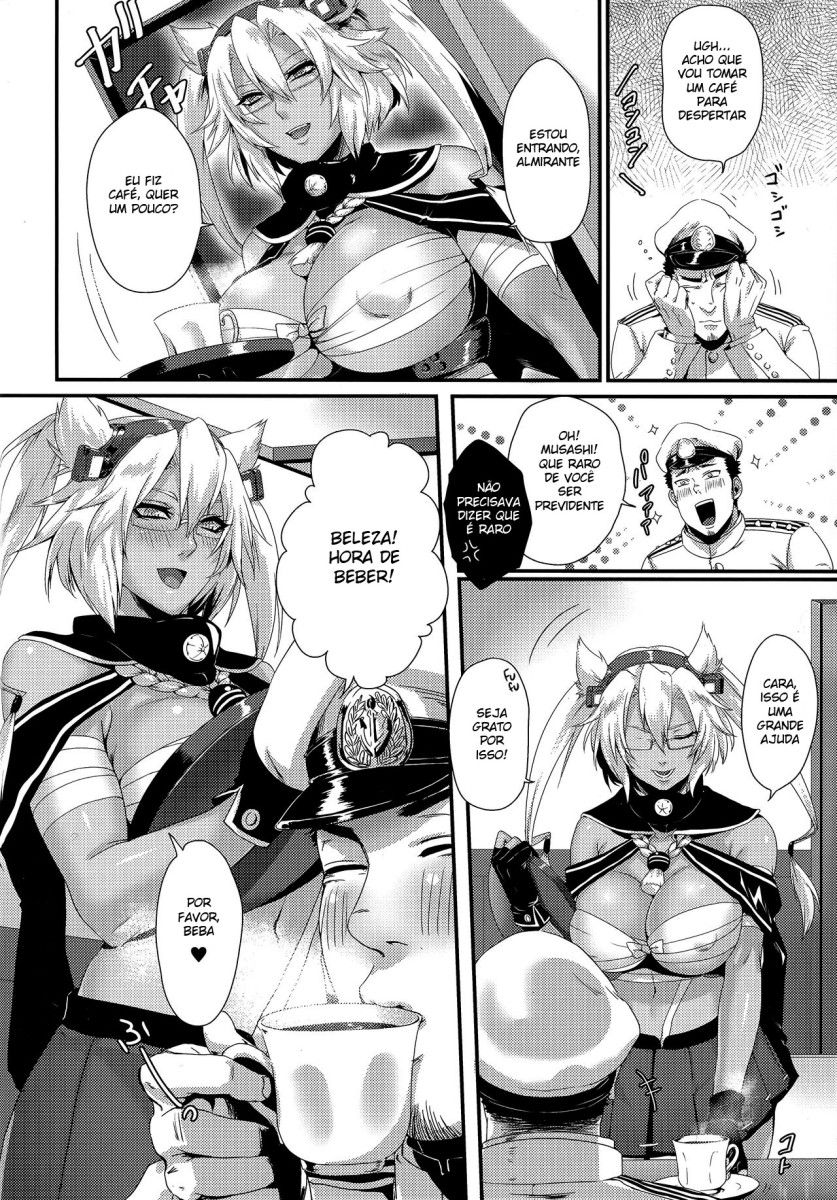 (C89) [Dark Crimson (-NON-)] Okusuri no Jikan (Kantai Collection -KanColle-) [Portuguese-BR] image number 6