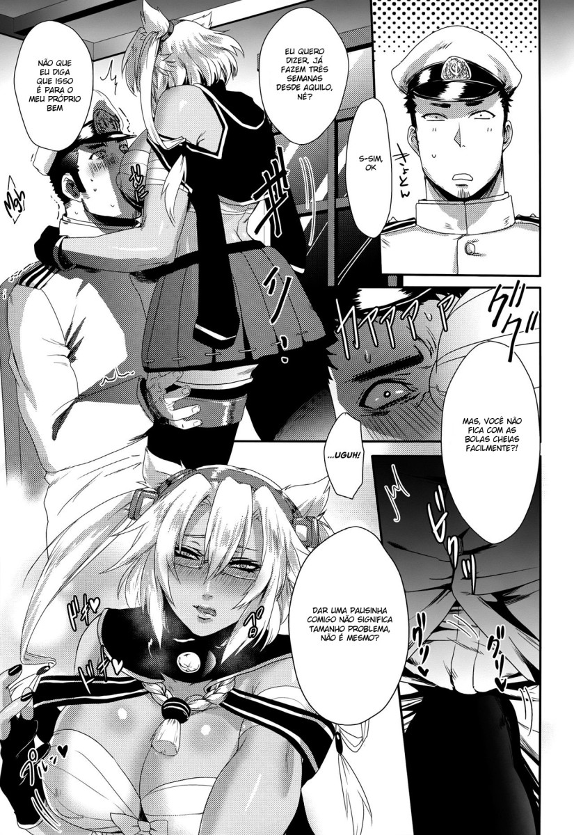 (C89) [Dark Crimson (-NON-)] Okusuri no Jikan (Kantai Collection -KanColle-) [Portuguese-BR] image number 9