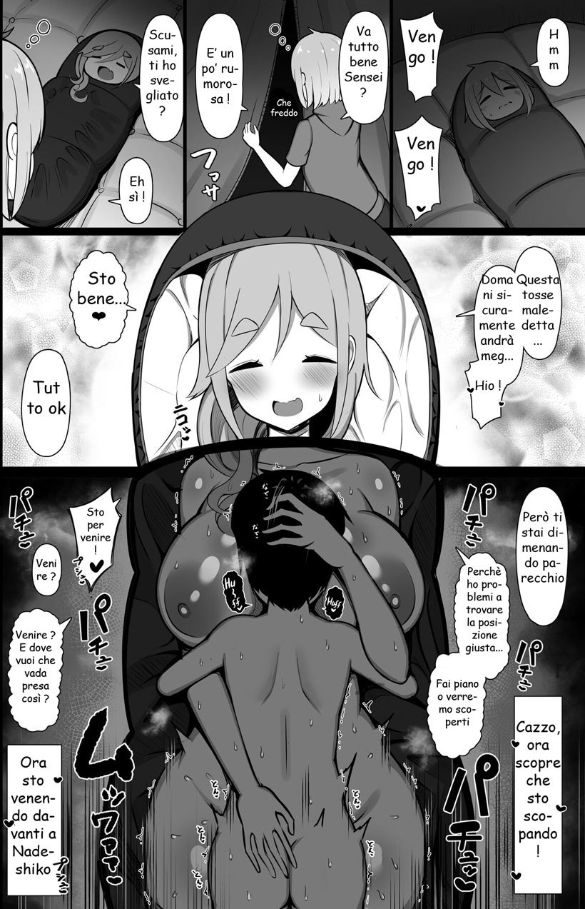 [Fly Dish (Jakko)] Boku to Sensei to Mure Tent | Impazzire nella Tenda della Mia Sensei (Yuru Camp) [Italian] [Digital] numero di immagine  13