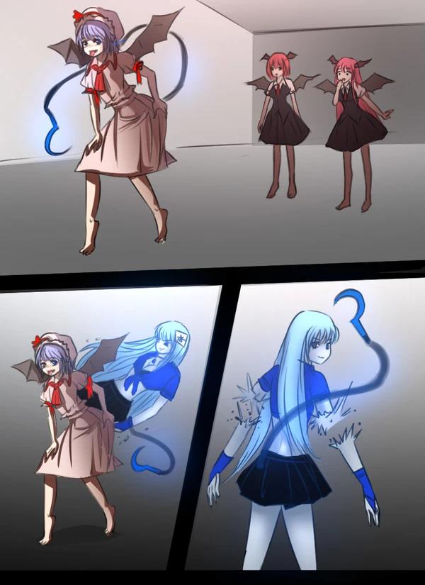 《附身是个什么玩意？》 附身长发小恶魔 短发小恶魔 红美玲 изображение № 3