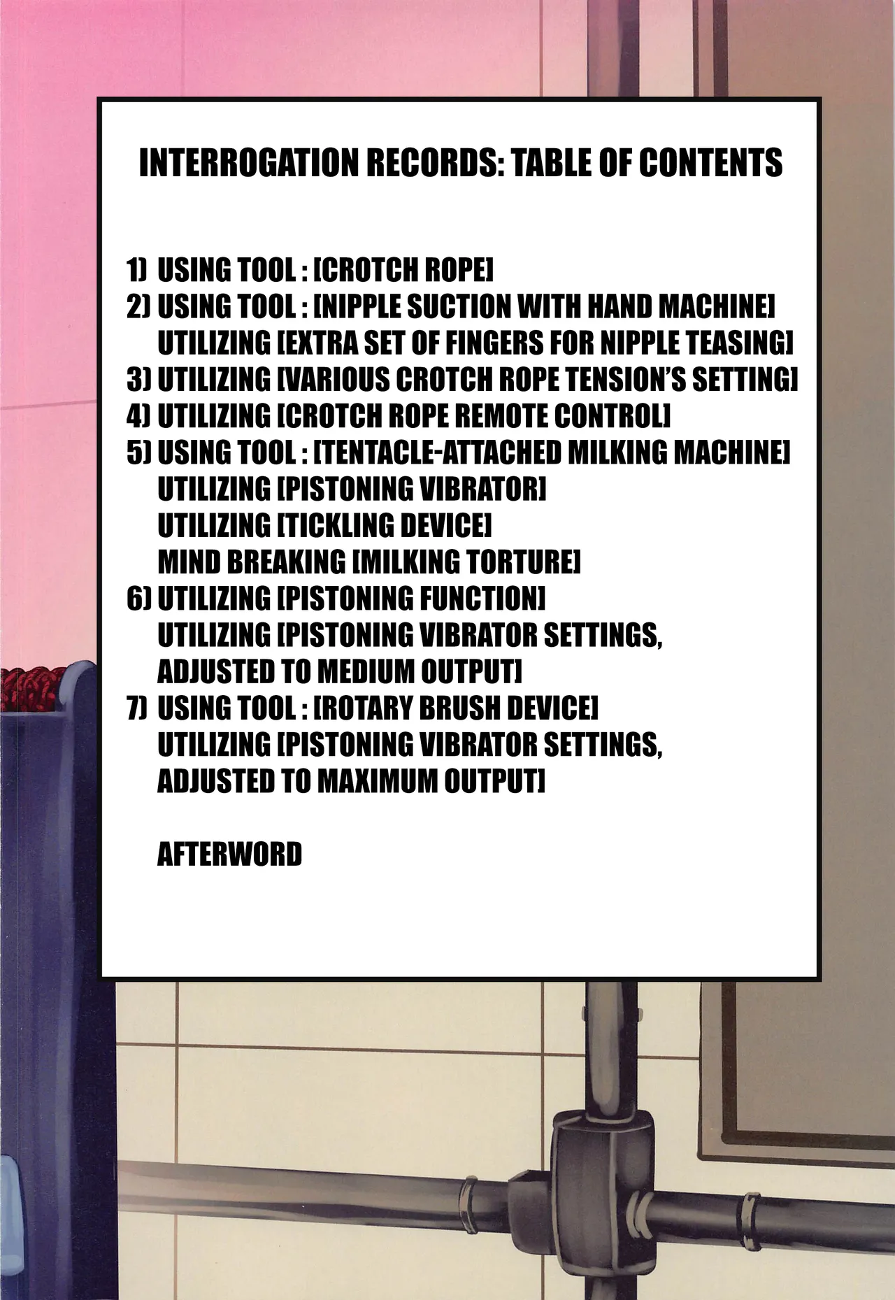 (C99) [Monaka Udon (Monikano)] Chounouryokusha Shokuhou Misaki Jinmon Chousho | The Interrogation Record of Shokuhou Misaki the Esper [English] [Kuraudo] 画像番号 2