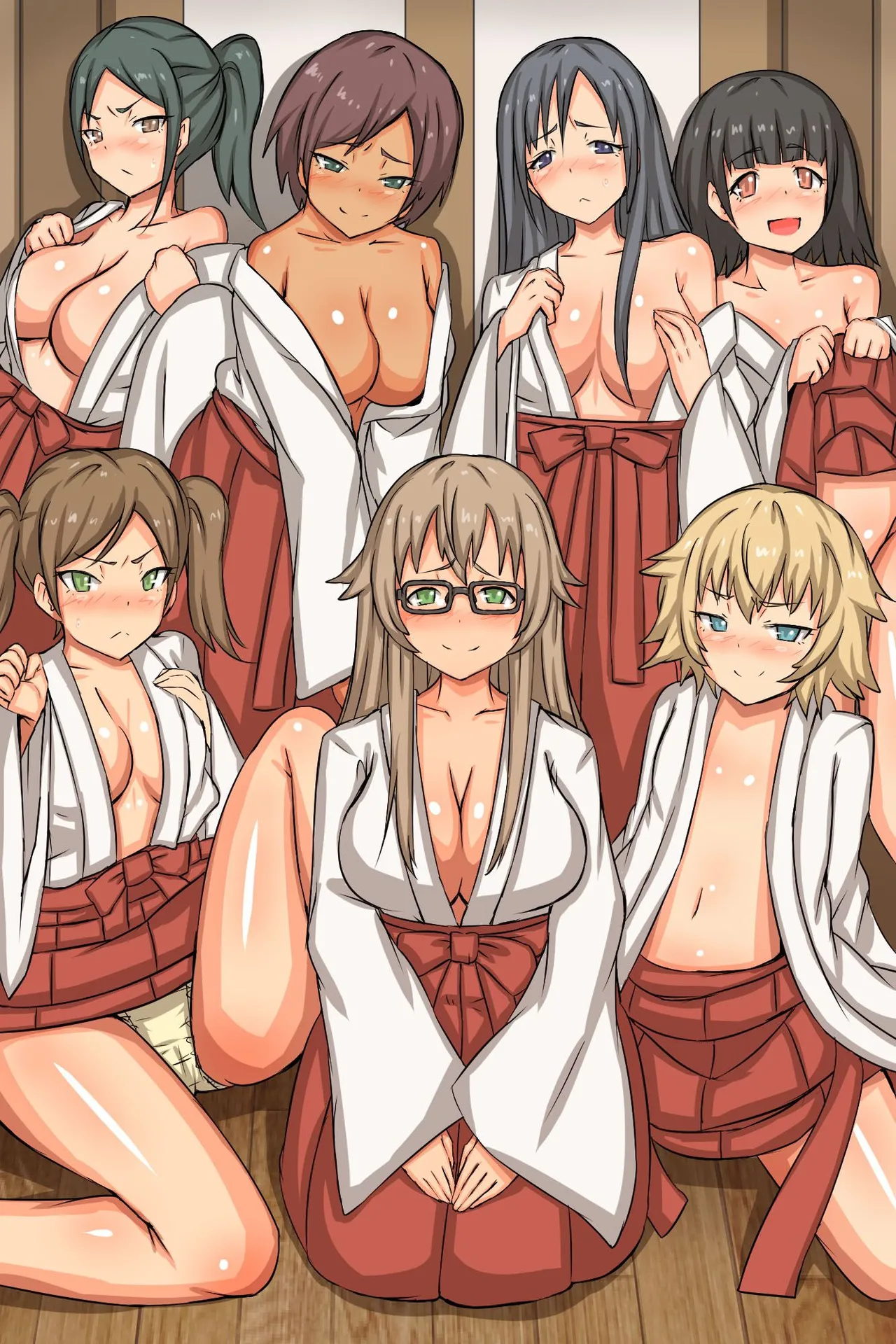 [MC (ロゼ)] 中出し祈願!ハーレム神社～えっちな巫女さんと参拝でイクっ!～ numero di immagine  53