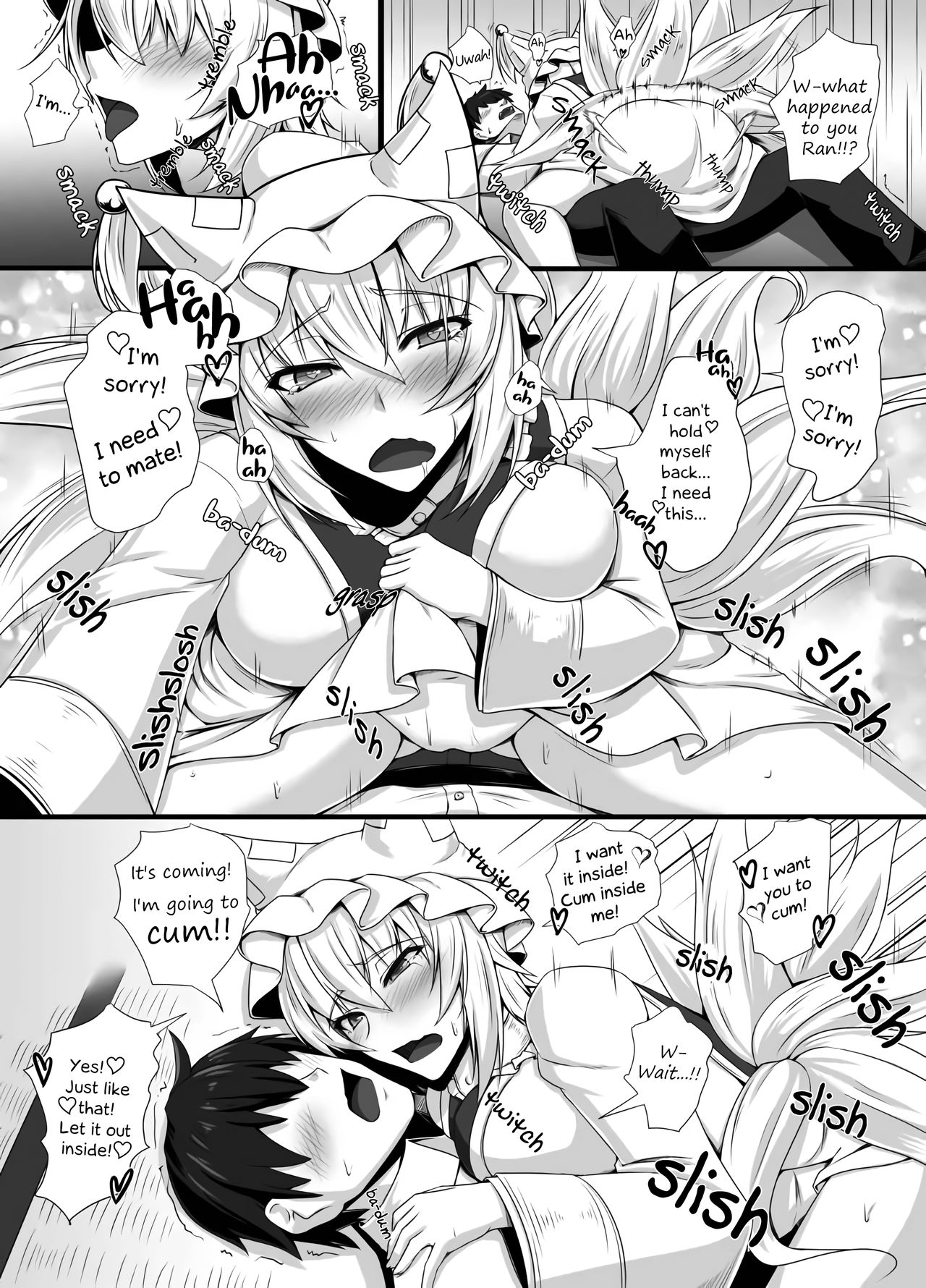 [Kuroshiro Desire (Akitsuki Karasu)] Hatsujouki no Ran-sama to Sugosu Mikkakan | Spending 3 Days Alone With Ran, During Mating Season (Touhou Project) [English] [EHCOVE] [Decensored] [Digital] 9eme image