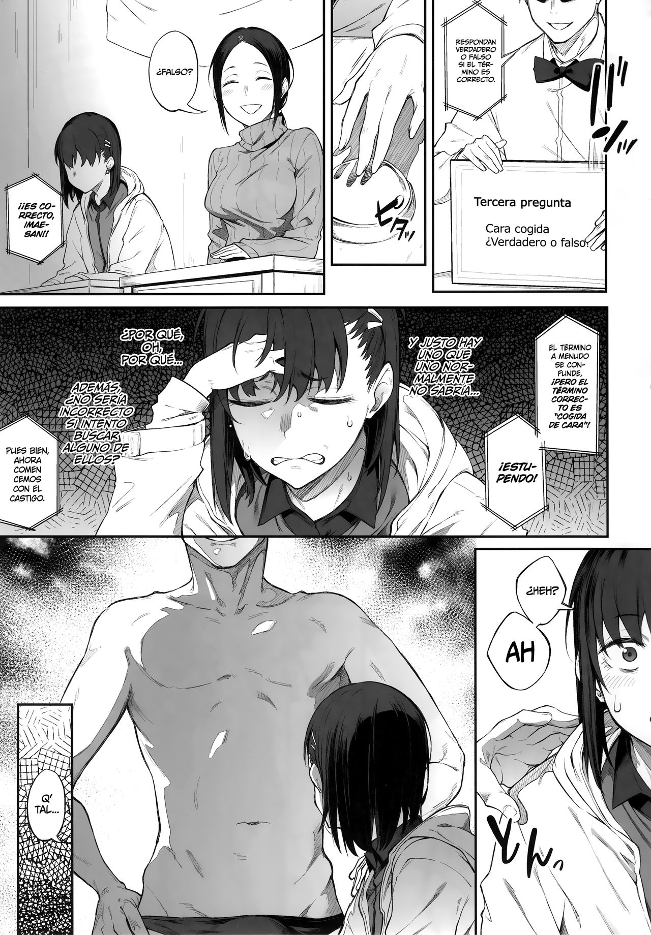 (C97) [Pikorin! (Spiritus Tarou)] Ero to Tsukkomi ~Ero Quiz Hen~ [Spanish] [EromegameTT y HentaIsLife Scans] 画像番号 12