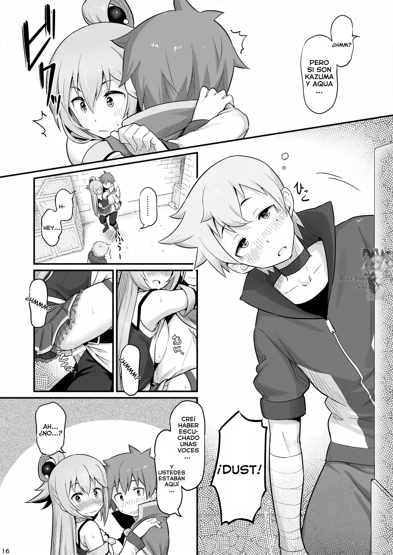 [Pirokobo (Piro)] Damegami-sama wa Nomisugi ni Gochuui o! | ¡Cuidado, diosa inútil, estás bebiendo demasiado! (Kono Subarashii Sekai ni Syukufuku o!) [Spanish] [Blacklabel Scan] [Digital] 17eme image