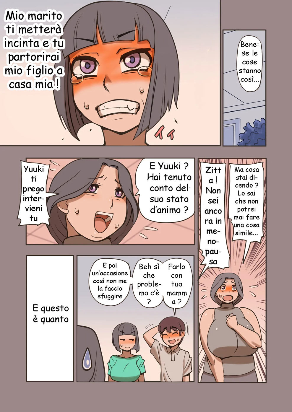 [Penguindou] Houman Bakunyuu Okaa-san Ninshin Shite Moraimasu!! | La Suocera Voluttuosa ha le Tette Enormi [Italian] 图片编号 6