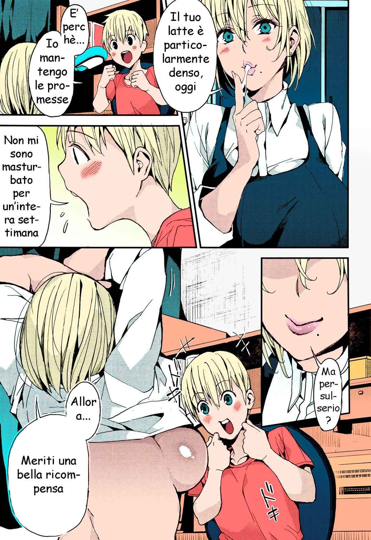 [Azukiko] Otouto to no Happy Life! | Una Vita Felice con il Mio Fratellino (Kyou kara Kimi no Dorei) [Italian] [Colorized] [Decensored] numero di immagine  3