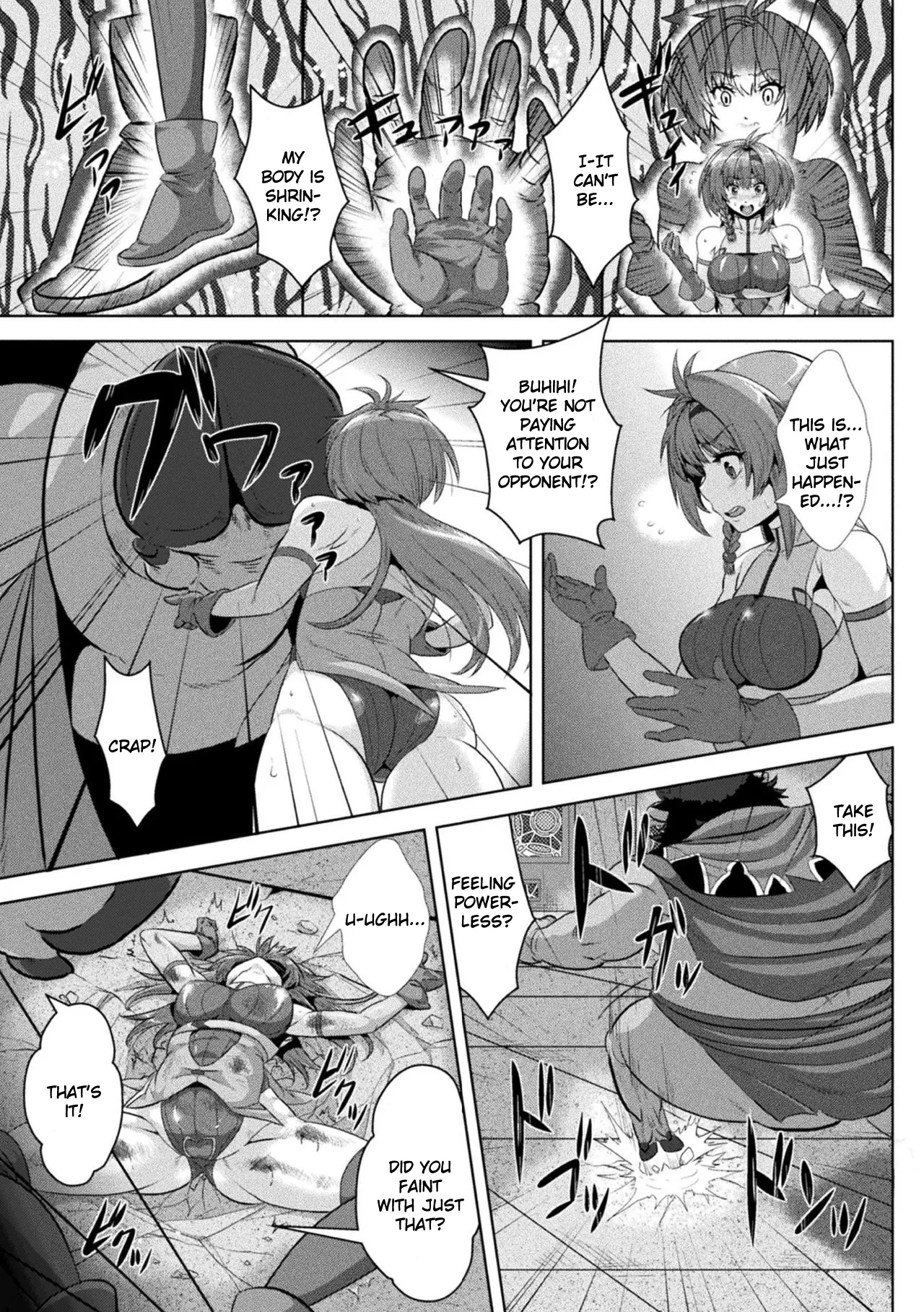 [Risei] Kakutou Shoujyo Ruruna no Haiboku ~Chitsu Kakuchou Onaho Ochi~ (2D Comic Magazine - Syukusyouka Hiroin Kyousei Onahole Keikaku Vol. 1) [English] 이미지 번호 3