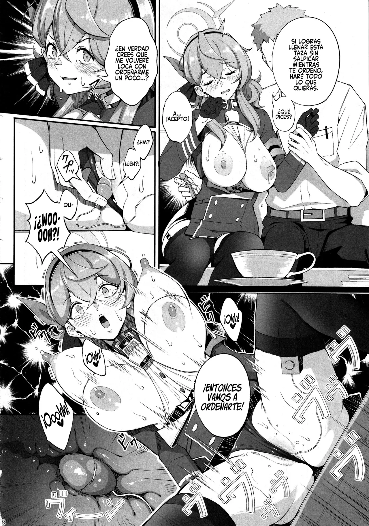 (C105) [Gessyu (Chouzetsu Bishoujo mine)] Gehenna no Meushi 2 (Blue Archive) [Spanish] [Rakuen Translations] Bildnummer 9