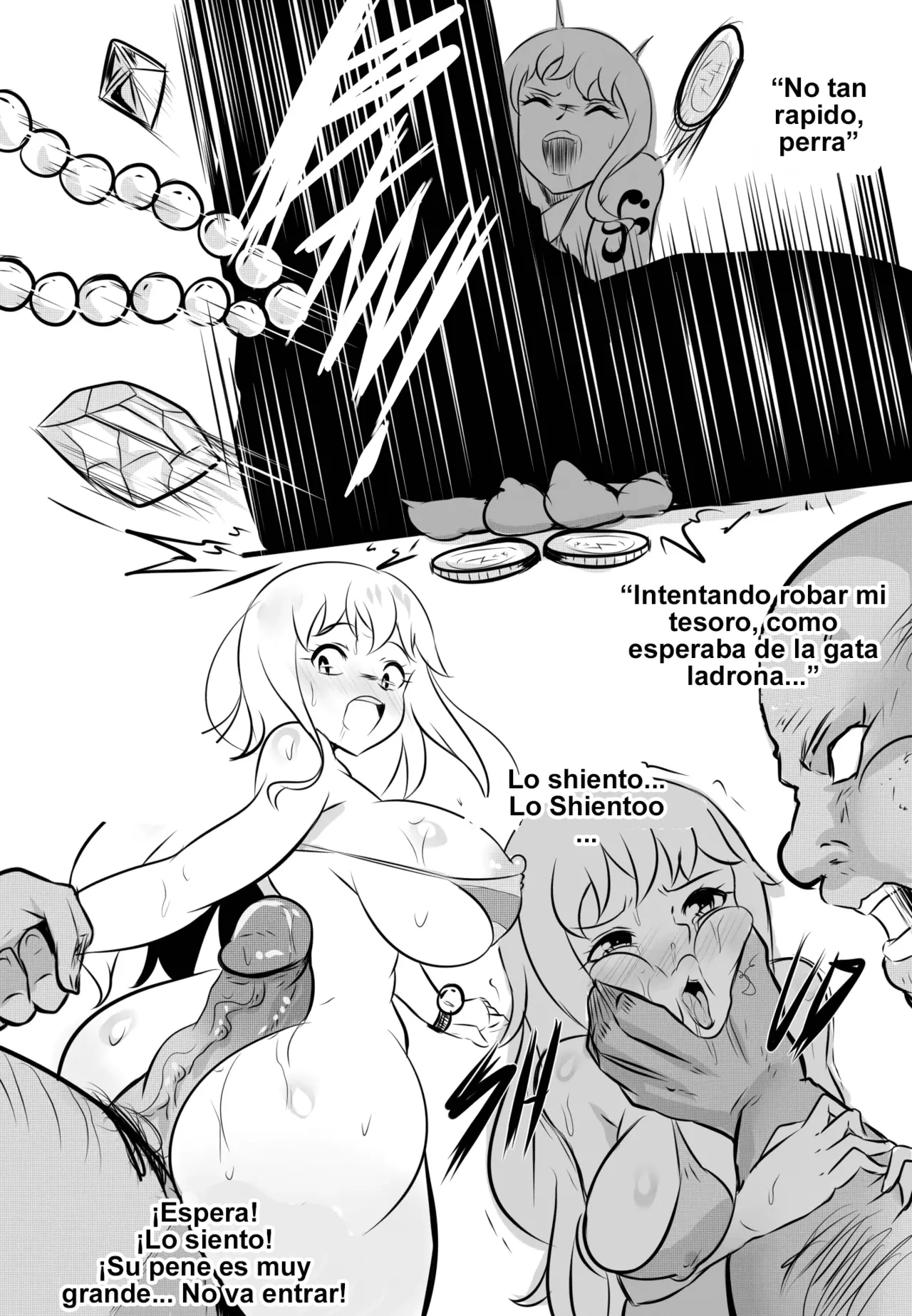 [Merkonig] Wenching 3 (One Piece) [Spanish] [Breast garden] [Decensored] изображение № 8