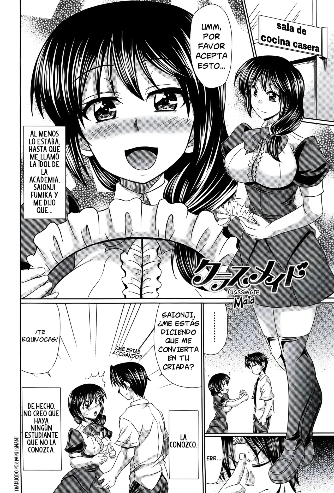 [Warashibe] Class YoMaid - She is My ClassMaid Cap. 1-7 [Spanish] [El Papu Ignant] [Digital] numero di immagine  45