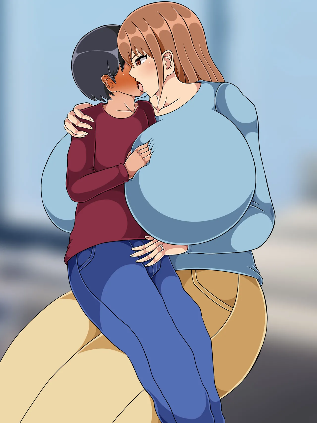 娘の彼氏とえっちして妊娠しちゃうママ【无文字】 图片编号 5