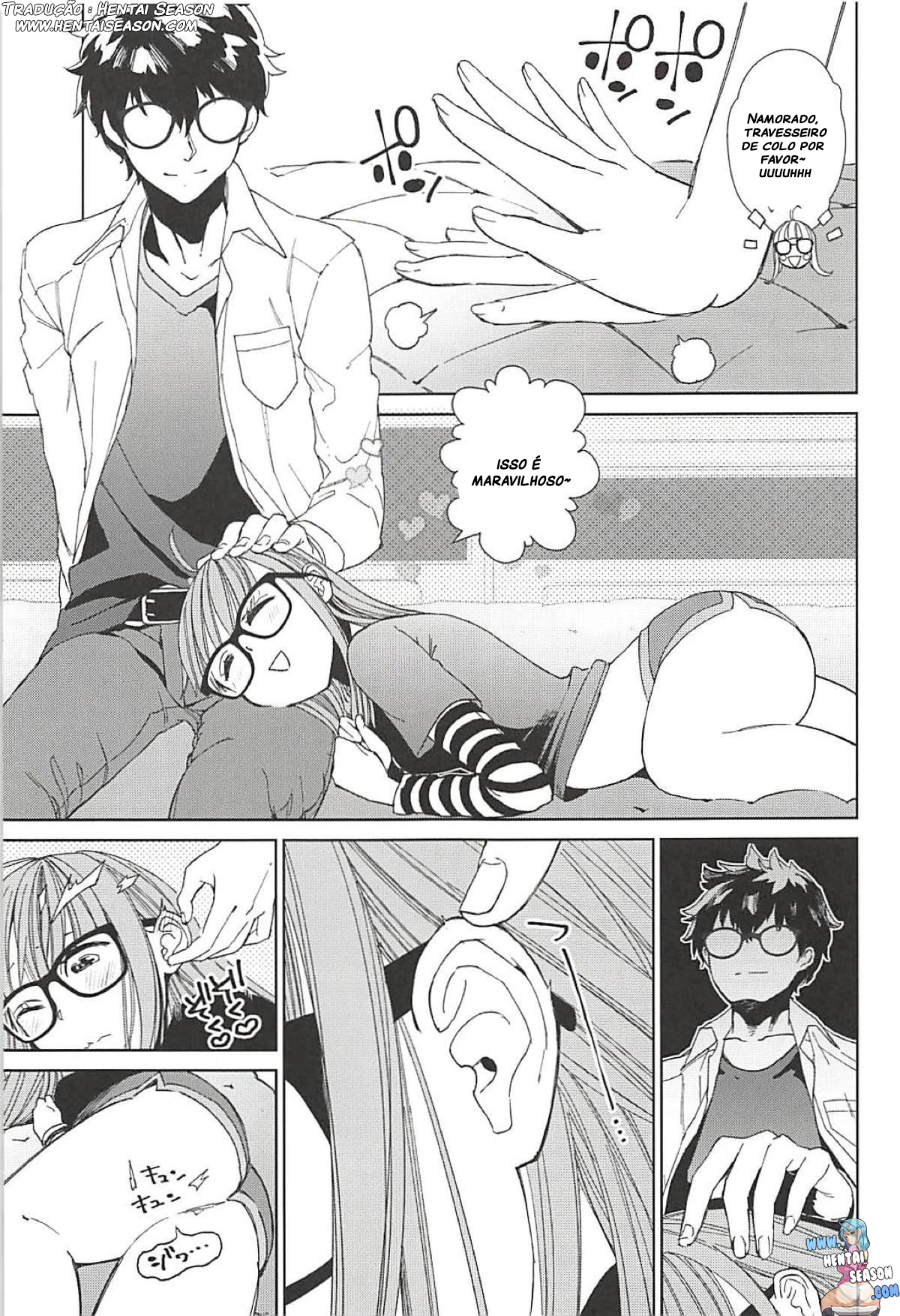 (C94) [Kindergarten (Hobo3)] Futaba to Kareshi no Ecchi na Ichinichi (Persona 5) [Portuguese-BR] [Hentai Season] 画像番号 8