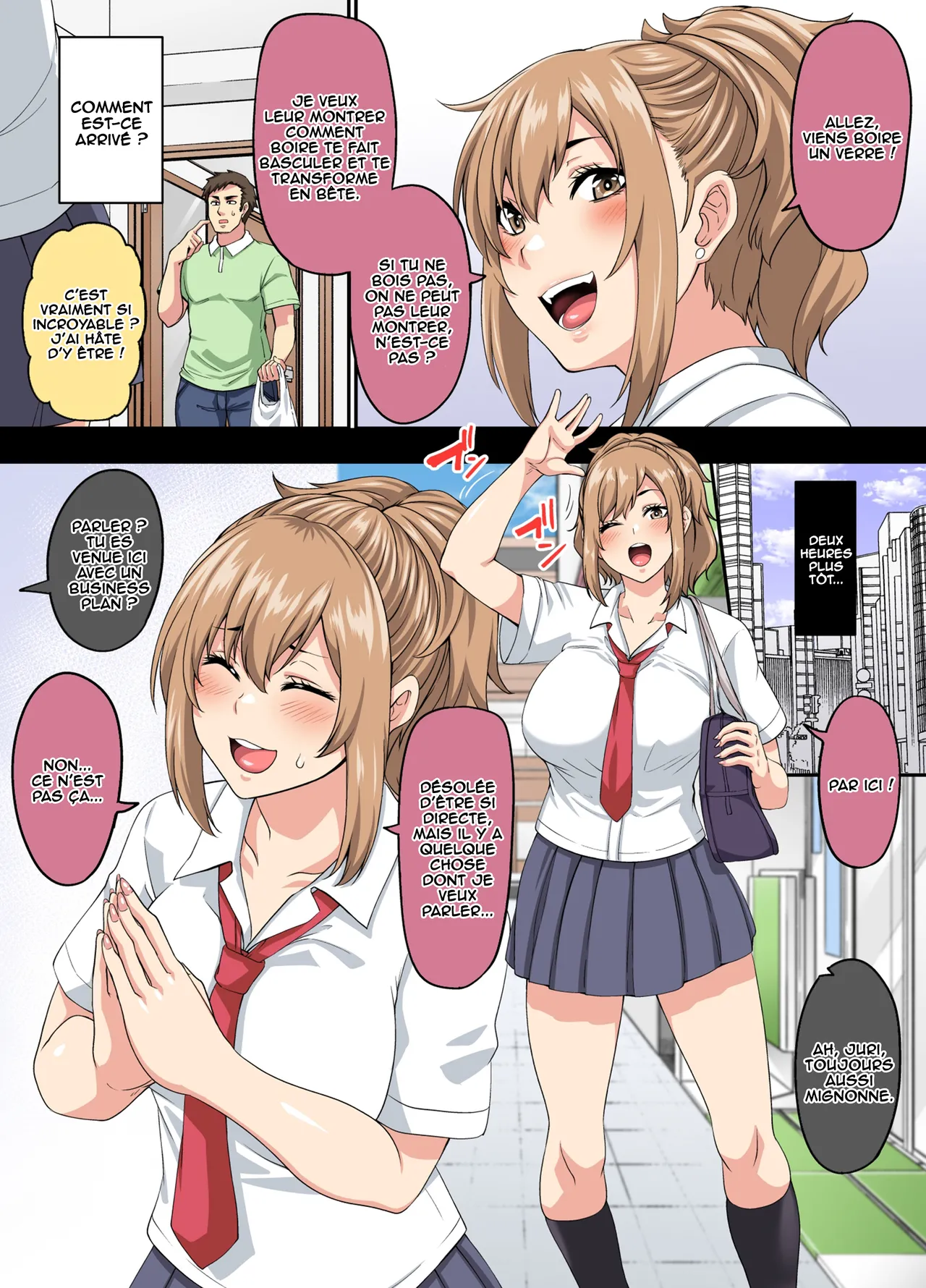 [Tiramisu Tart (Kazuhiro)] Papakatsu SeFri Gal ga Tomodachi o Tsurete kita node Kuttetara Gyaku ni Kakomare Yowasare Shiboritorare Ie o Yaribeya Atsukai sareru Hanashi [French] [O-S] 이미지 번호 4