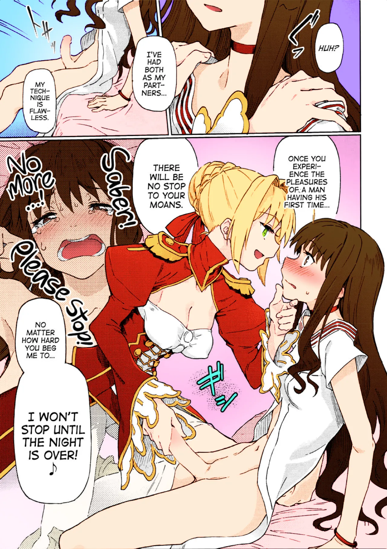 (COMIC1☆11) [Gokusaishiki (Aya Shachou)] Koutei Tokken sEXtella | Imperial Privilege sEXtella (Fate/EXTELLA) [English] [ATF] [Colorized] image number 12