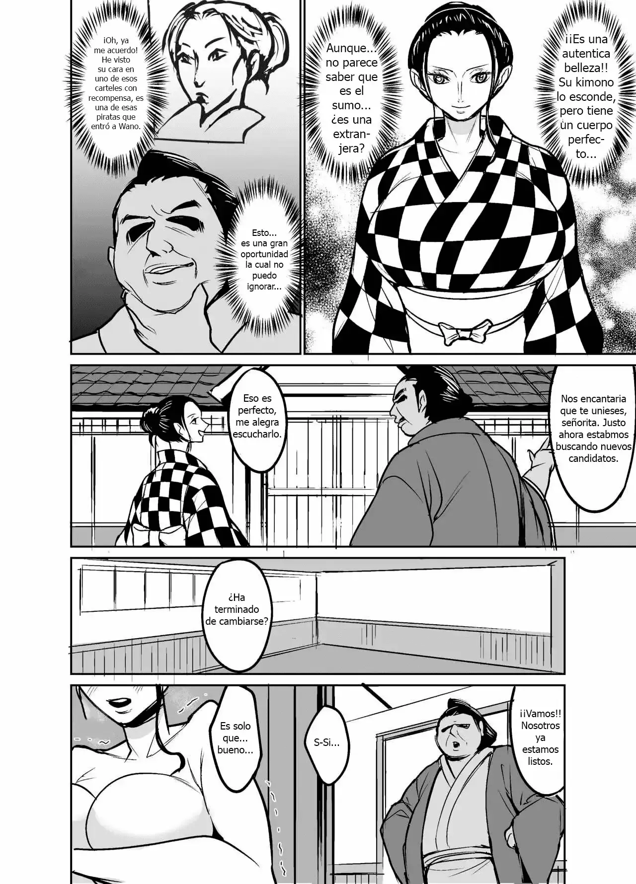 [Hamiltan] Wano Kuni ni Sumou-tori to Shite Sennyu Shite Shimatta Koukogaku-sha | La Arqueóloga que se Infiltró en el País de Wano como Luchadora de Sumo (One Piece) [Spanish] [El Palacio de la Lujuria] 3eme image