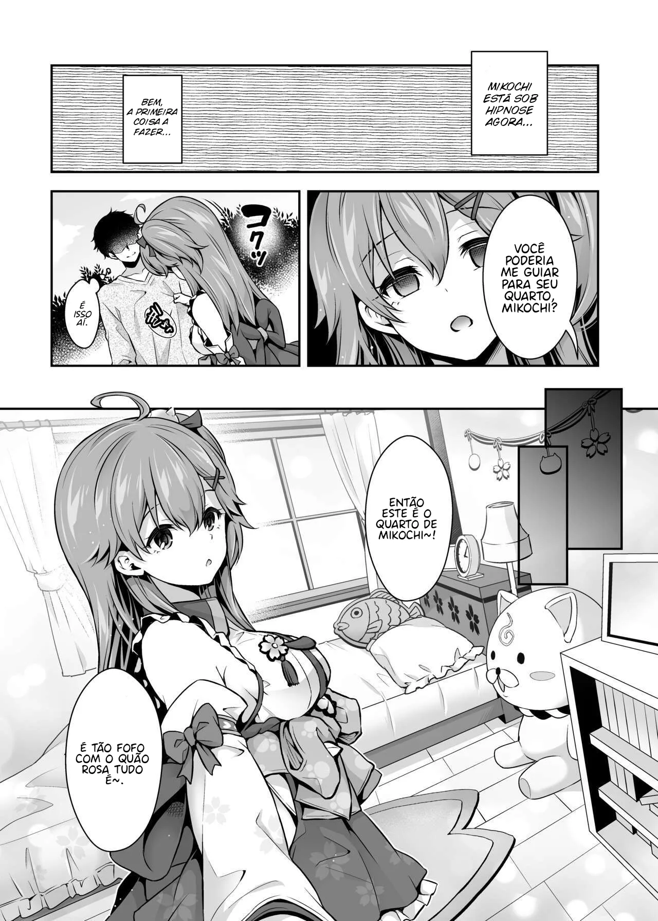 (C99) [Hachinoko P (hatigo)] Mikochi Saimin Ecchi Hon ~Youji Taikou Hen~ (Sakura Miko) [pt-BR] [Bakai.org] 이미지 번호 7