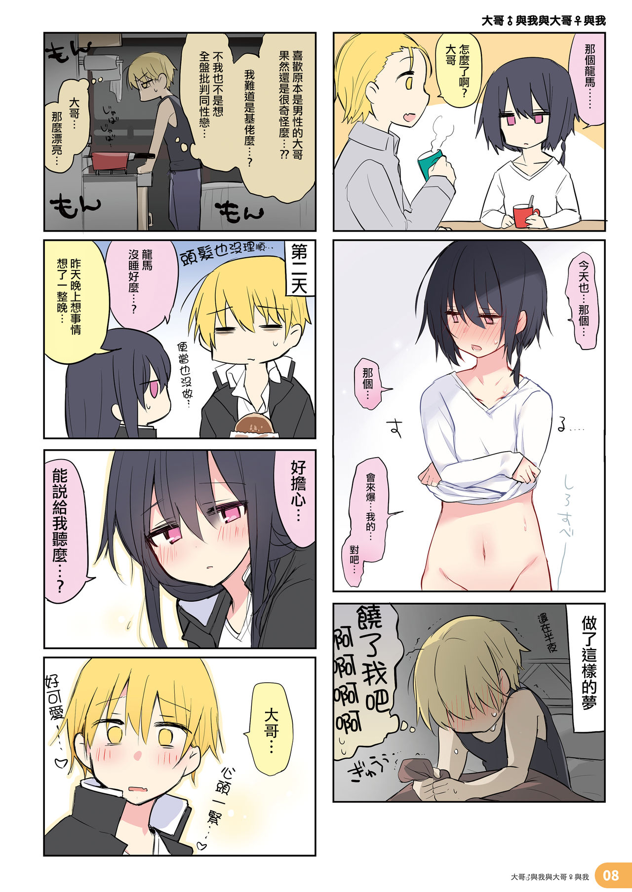 (C97) [Chuusei Mafuman (Kurimoti Tiduru)] Rakugaki 4-koma Aniki to Ore to Twitter Sairokubon [Chinese] [瑞树汉化组] image number 8