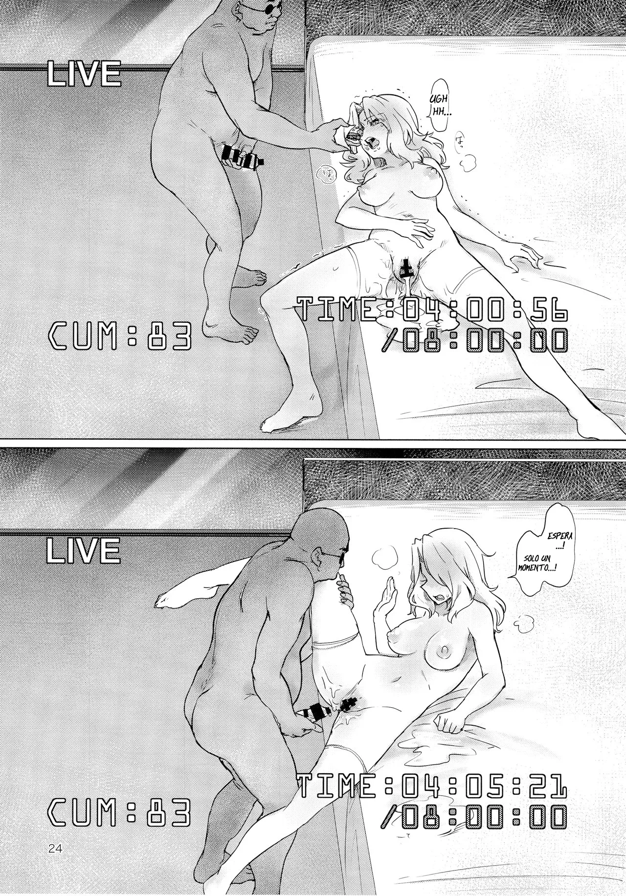 (C93) [Yakitate Jamaica (Aomushi)] Renzoku Taikyuu 8-jikan: Okay-san ga 8-jikan Buttooshi de Taikyuu Ecchi Suru Hon | Resistiendo 8 horas sin Parar: Kay Aguanta 8 horas Seguidas de Sexo sin Parar (Girls und Panzer) [Spanish] [Erwin Pry] 画像番号 24