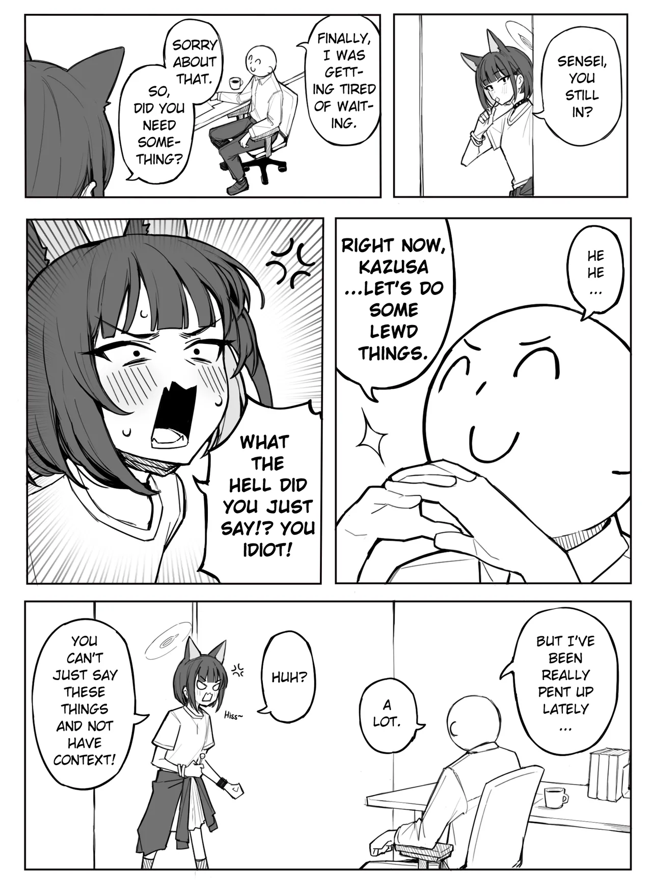 [Putama] Kazusa Ecchi | Lewd Kazuza (Blue Archive) [English] [FIIKWID] 2eme image