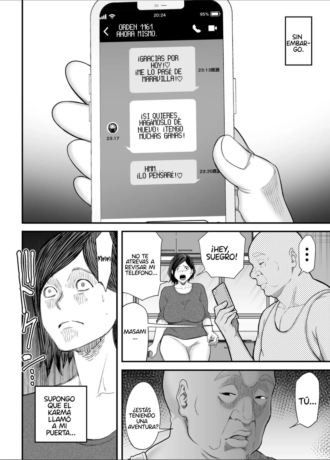 [Ura Meshiya (Maccha Neji)] Otou-san no Onna ni Natta Hi | El día en que me convertí en la mujer de mi suegro [Spanish] [TdeTurbina] numero di immagine  13