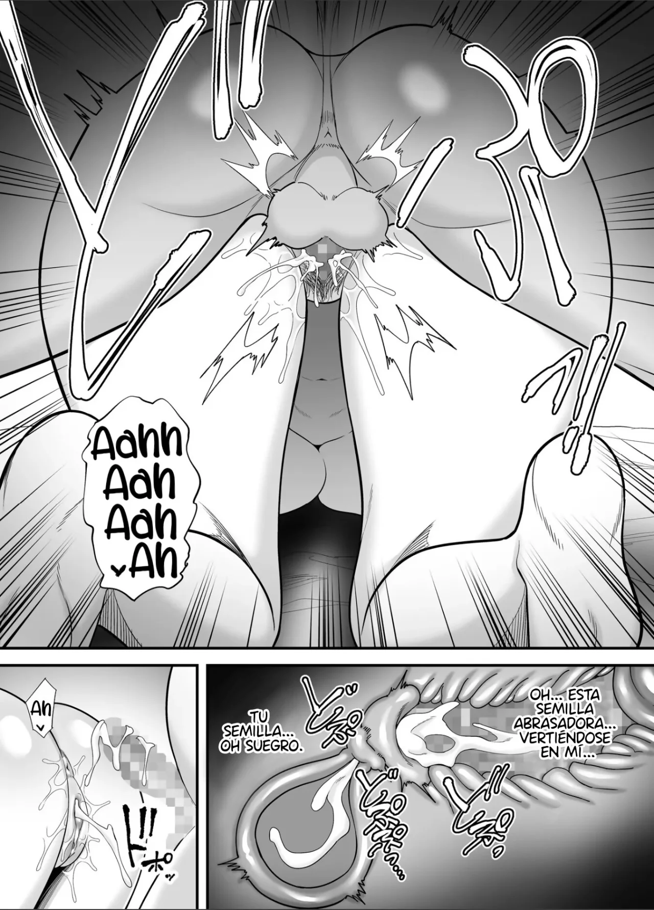 [Ura Meshiya (Maccha Neji)] Otou-san no Onna ni Natta Hi | El día en que me convertí en la mujer de mi suegro [Spanish] [TdeTurbina] numero di immagine  64