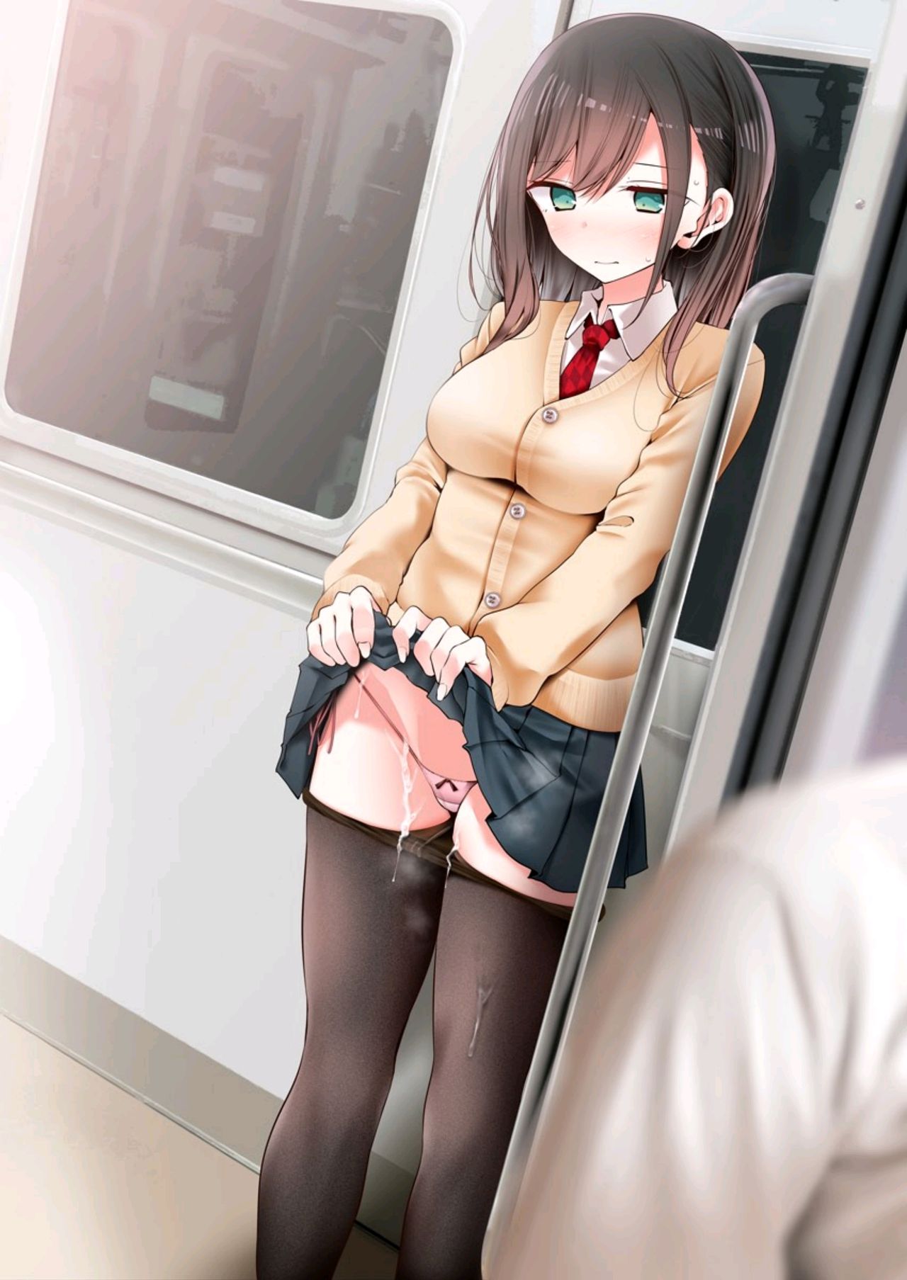 [Oouso] tsukin densha de pantsu o misete kuru JK ga itanode hametemita 1 image number 3