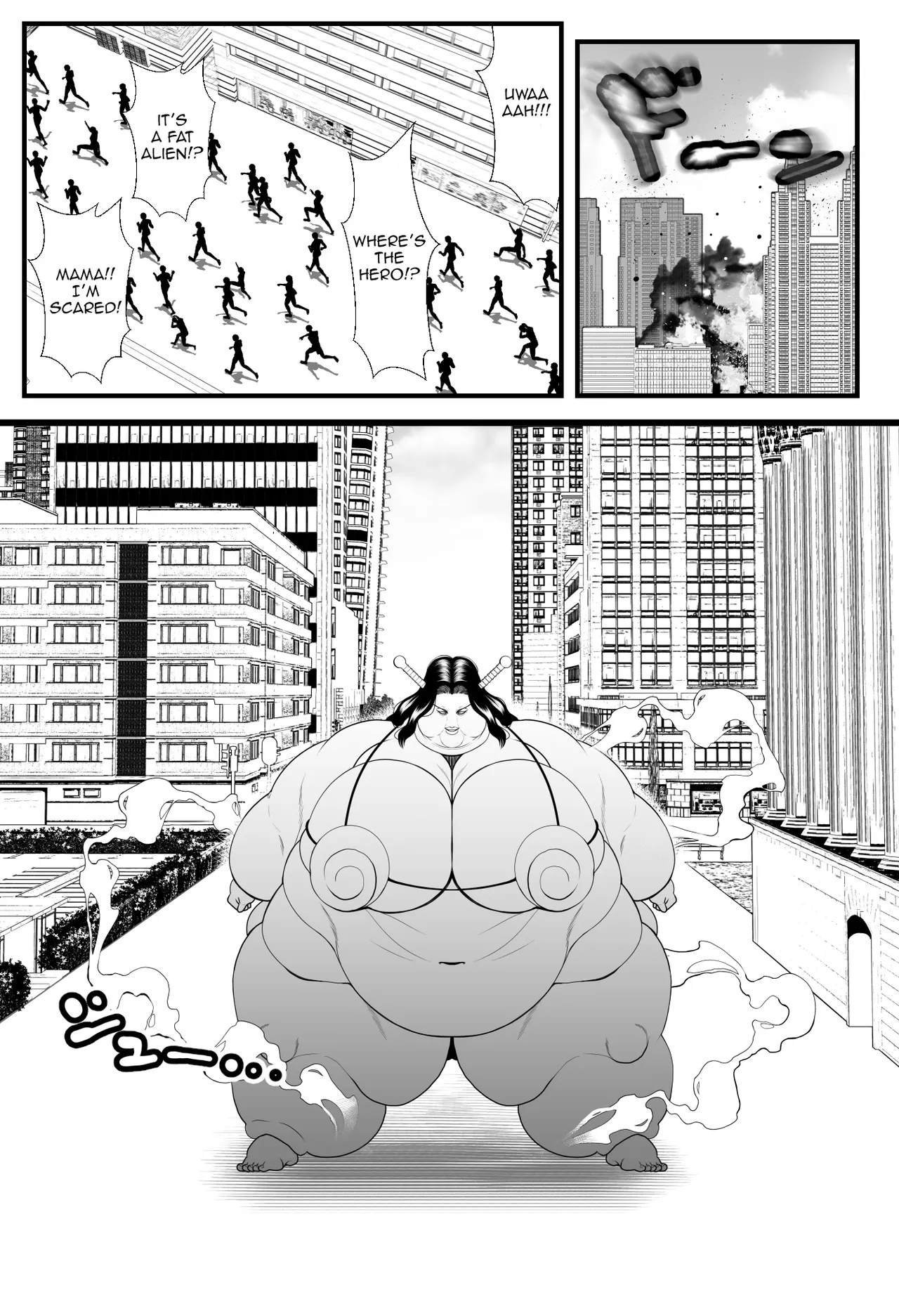 [Nekorondoru (Tokei)] Alien Fatfat VS Superheroine [English] 图片编号 2