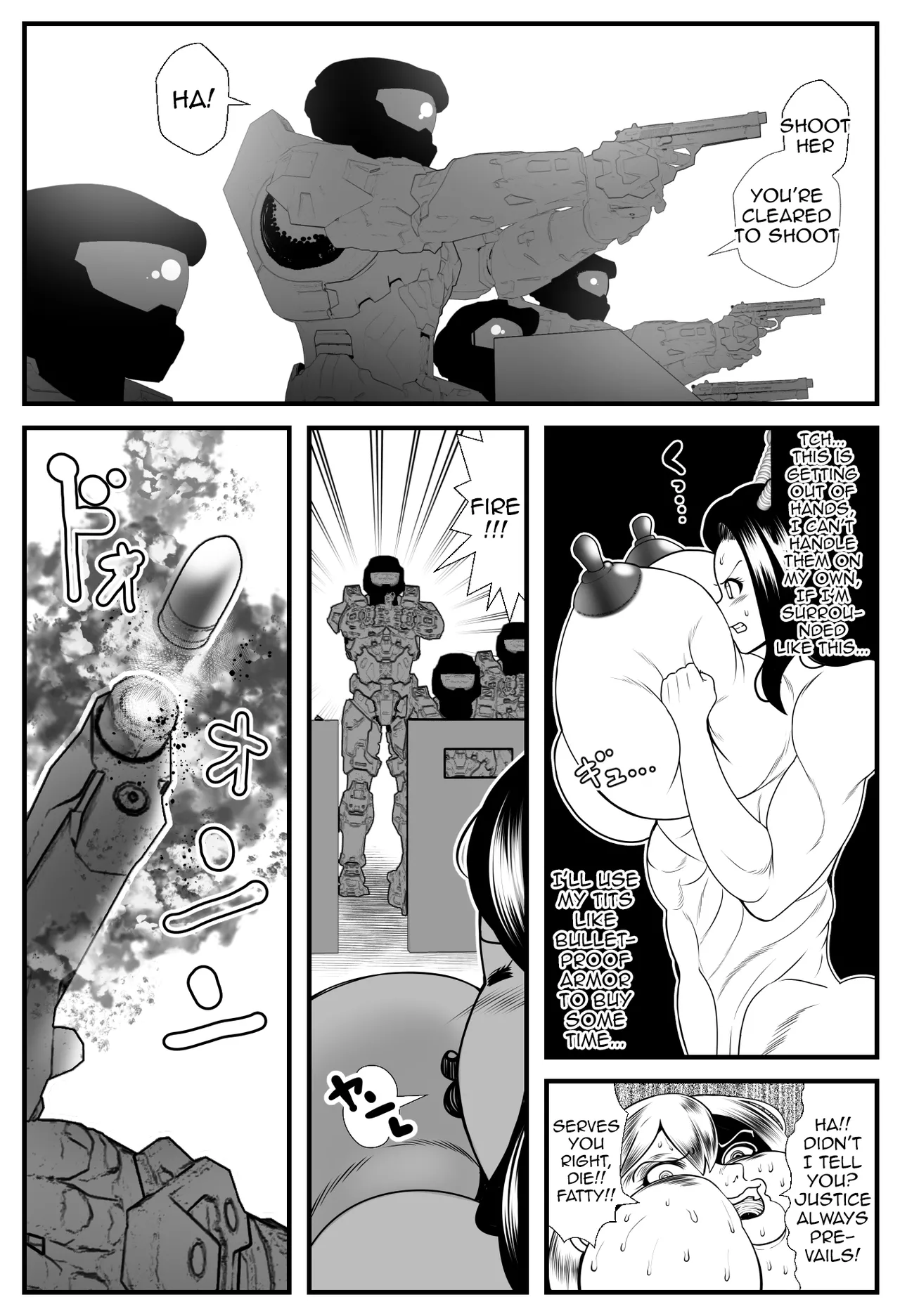 [Nekorondoru (Tokei)] Alien Fatfat VS Superheroine [English] 图片编号 47