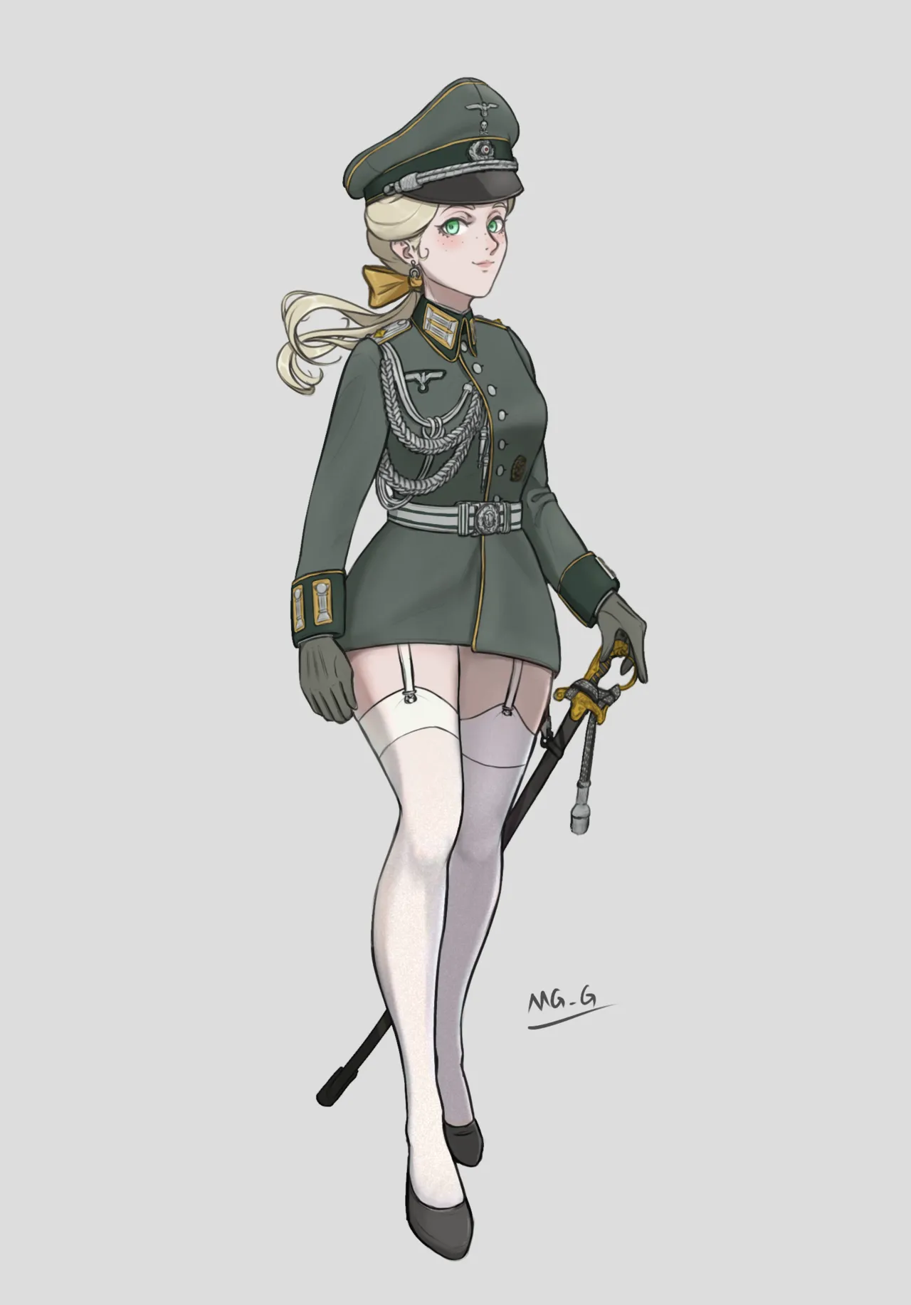 [MG_G]军装少女 image number 1