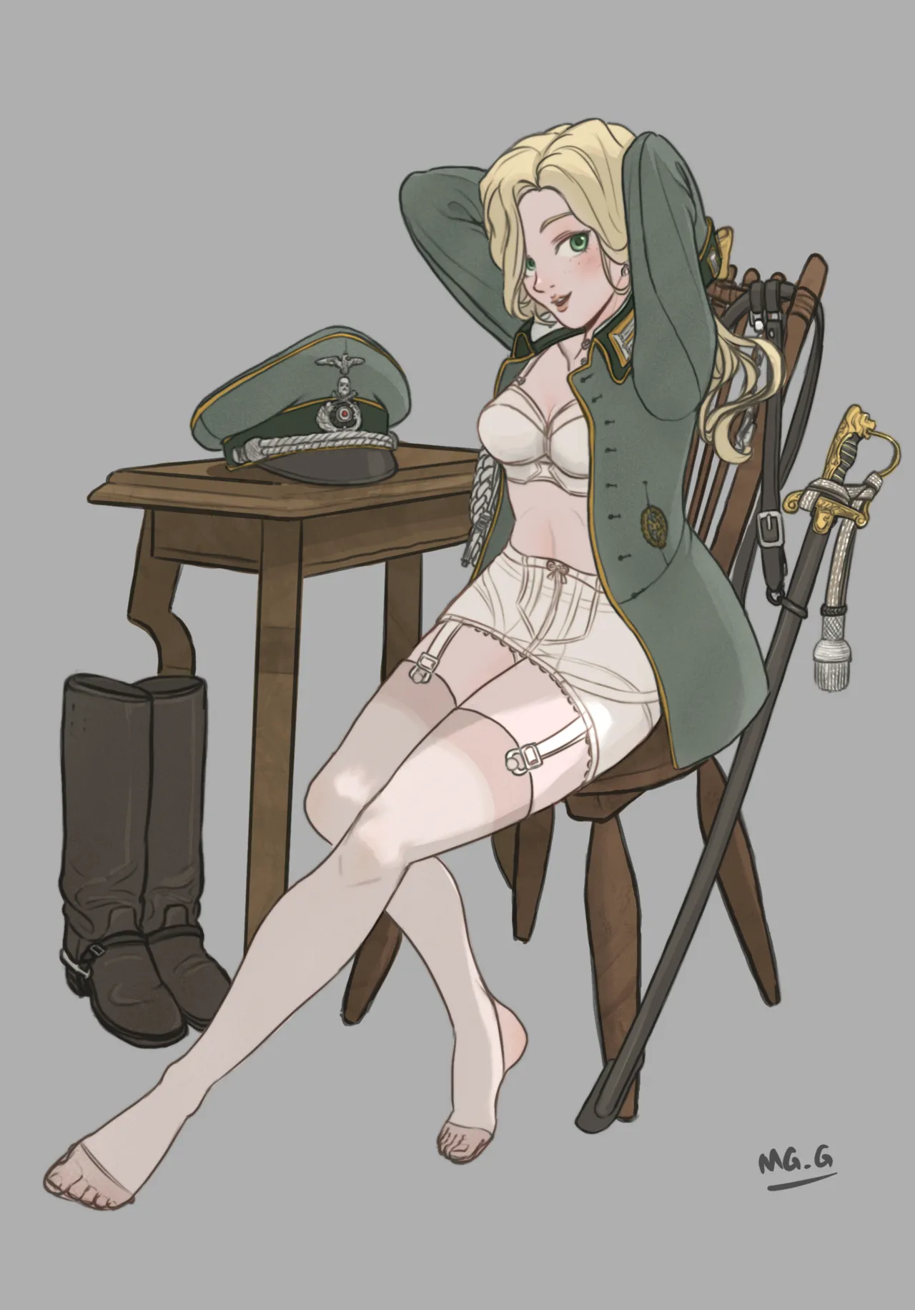 [MG_G]军装少女 image number 47