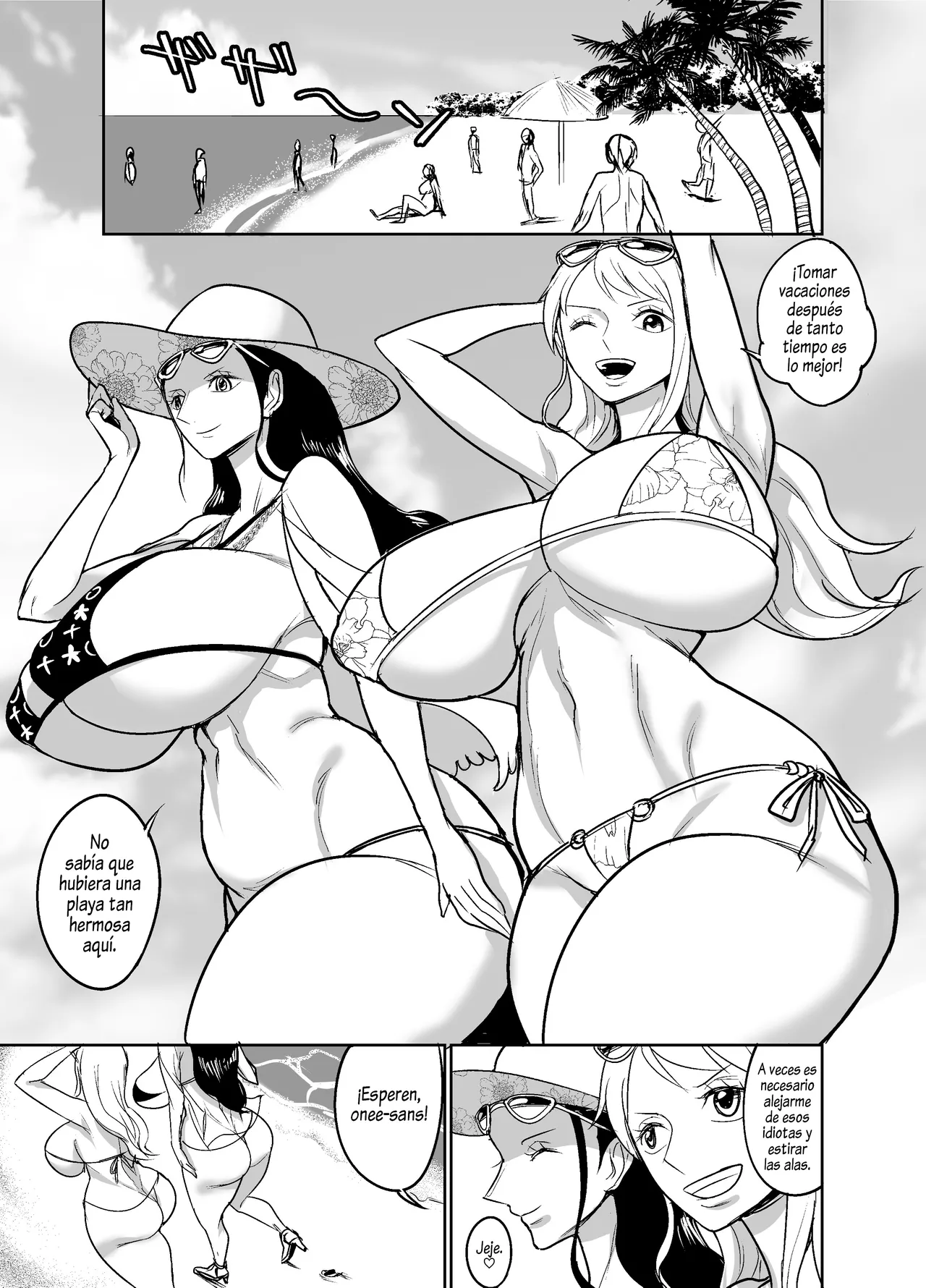 [REM9 (Hamiltan)] NamiRobi OneShota Vacance | NamiRobi OneShota Vacaciones (One Piece) [Spanish] [Al Chile no Sé Scan] [Digital][v2] Bildnummer 4