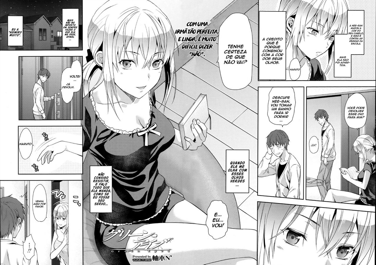 [Yuzuki N Dash] Green Eyes (COMIC Tenma 2013-06) [Portuguese-BR] image number 2