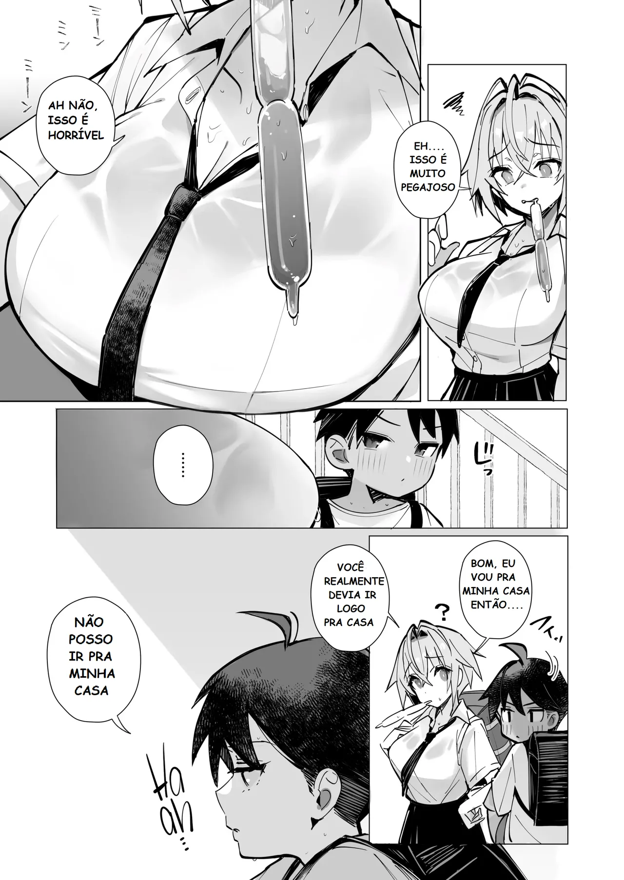 [Toran Porin Purin (Mappa Ninatta)] Oshi ni Yowai Kinjo no Nee-chan to Boku no Natsu ~Kouhai-chan no Nichijou~ [Portuguese-BR] [Digital] 图片编号 6