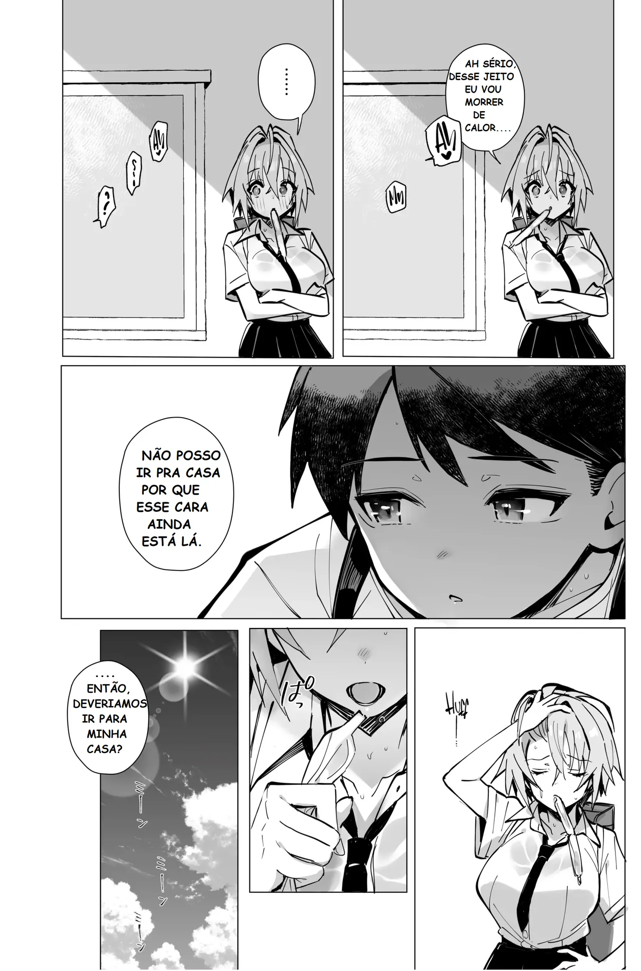 [Toran Porin Purin (Mappa Ninatta)] Oshi ni Yowai Kinjo no Nee-chan to Boku no Natsu ~Kouhai-chan no Nichijou~ [Portuguese-BR] [Digital] 图片编号 7