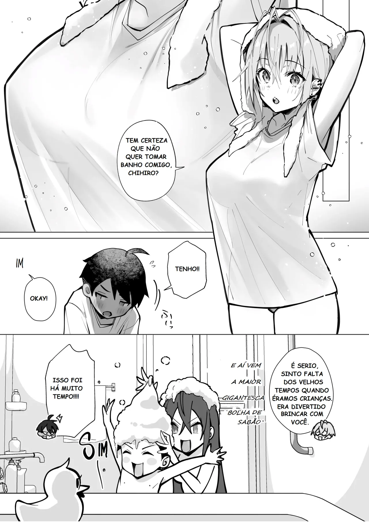 [Toran Porin Purin (Mappa Ninatta)] Oshi ni Yowai Kinjo no Nee-chan to Boku no Natsu ~Kouhai-chan no Nichijou~ [Portuguese-BR] [Digital] 图片编号 8