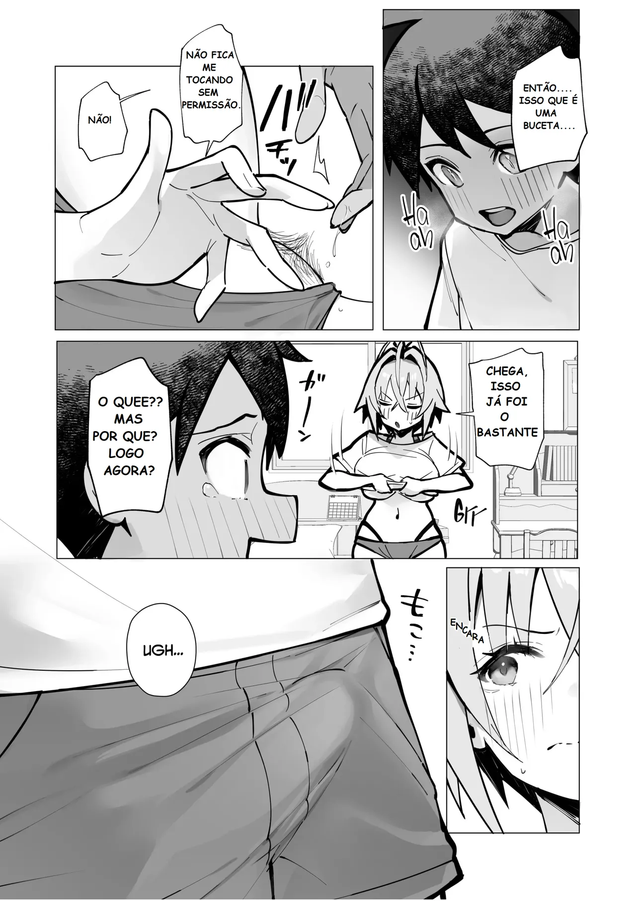 [Toran Porin Purin (Mappa Ninatta)] Oshi ni Yowai Kinjo no Nee-chan to Boku no Natsu ~Kouhai-chan no Nichijou~ [Portuguese-BR] [Digital] 图片编号 19