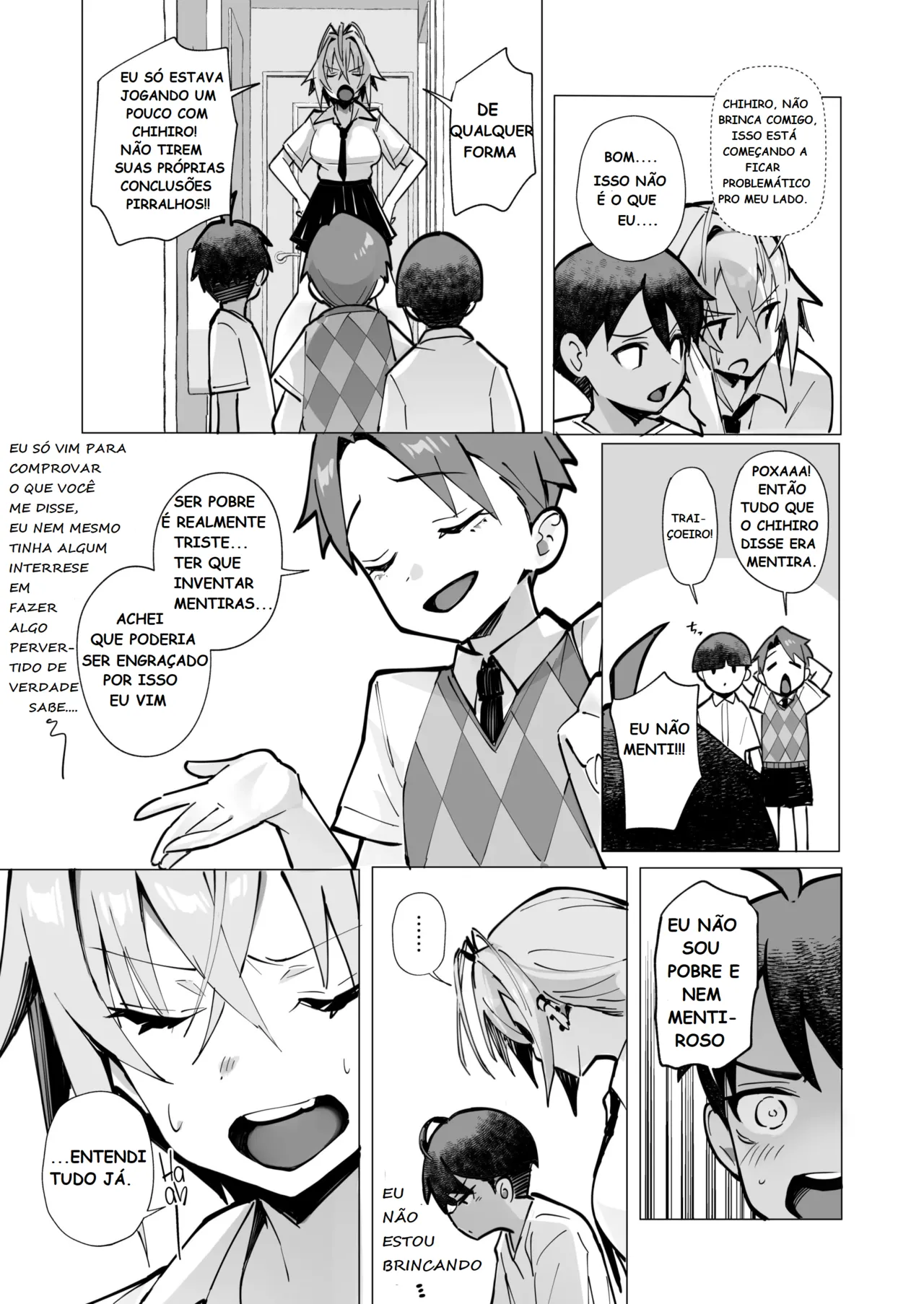 [Toran Porin Purin (Mappa Ninatta)] Oshi ni Yowai Kinjo no Nee-chan to Boku no Natsu ~Kouhai-chan no Nichijou~ [Portuguese-BR] [Digital] 图片编号 25