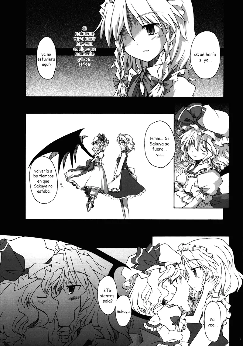 (Reitaisai 4) [Mizutataki (Mizutaki)] Shinu Sakuya (Touhou Project) [Spanish] {ServalYuri} image number 9