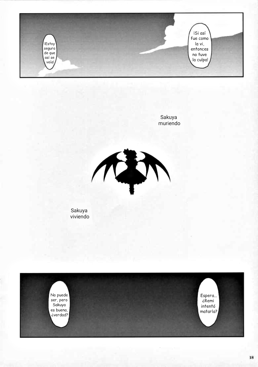 (Reitaisai 4) [Mizutataki (Mizutaki)] Shinu Sakuya (Touhou Project) [Spanish] {ServalYuri} image number 18