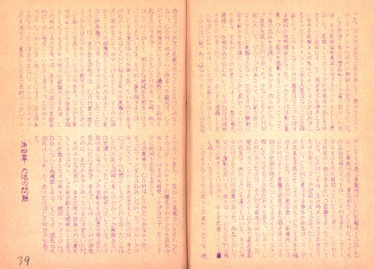 (C1) [Labyrinth'75] Manga Shin Hihyō Taikei (Comic Critique) Soukan Junbigou Vol.0 (+Flier) 画像番号 41