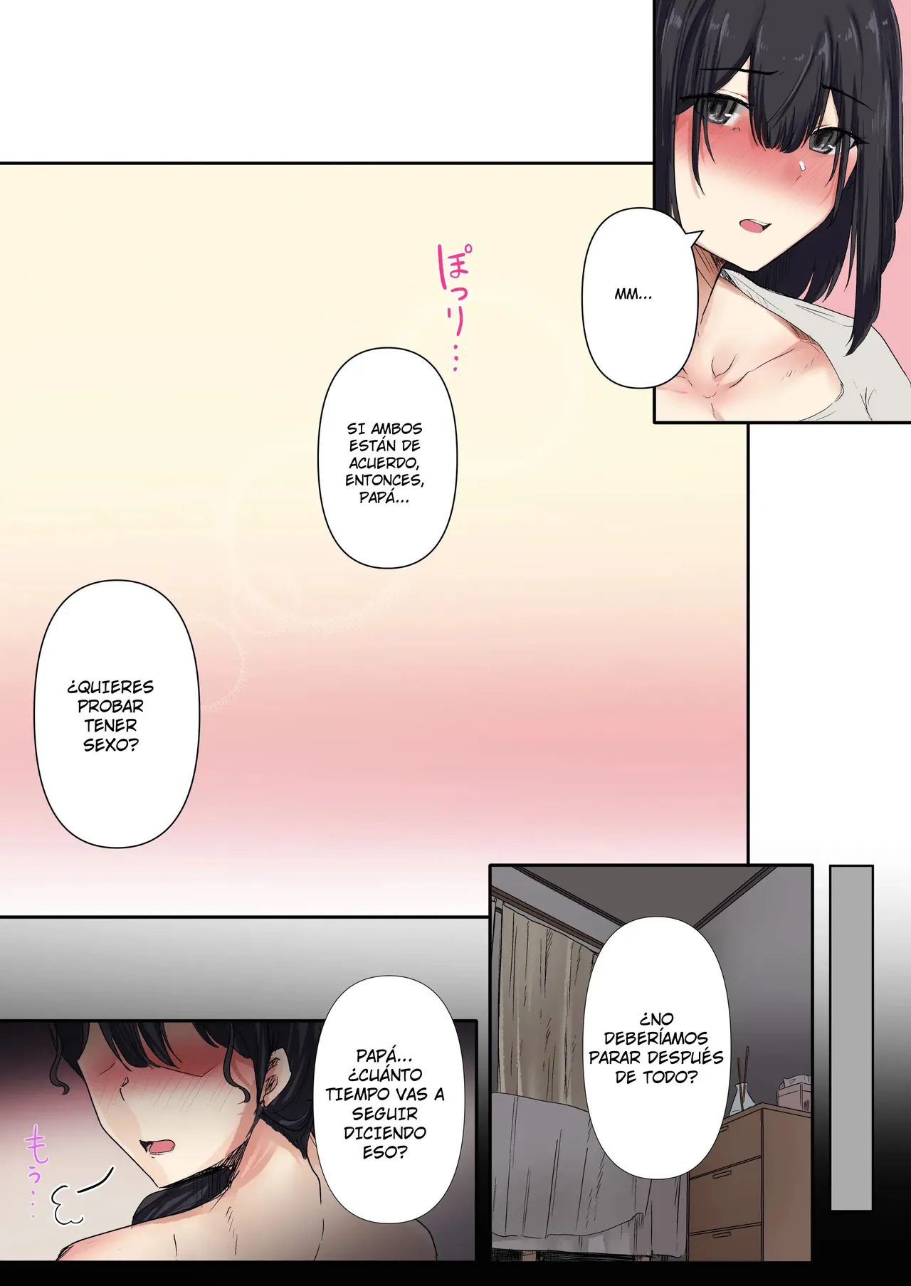 [Merukoro (KANIKORO)] Otou-san to Sex Shitara Dame desu ka？| ¿Está Mal Tener Sexo con mi Papá？[Spanish] [Sakura Projects] image number 21